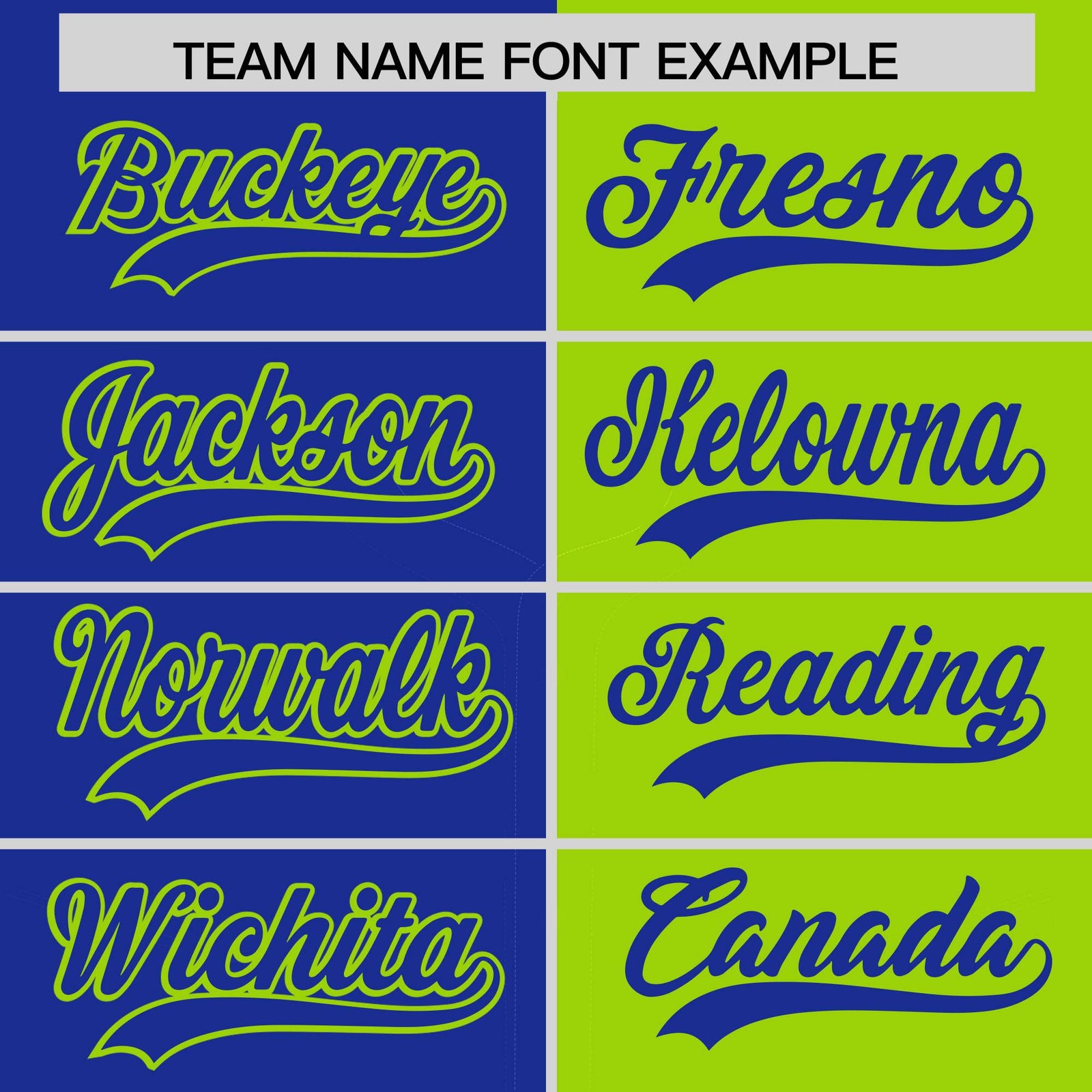 Custom Royal Neon Green Split Fashion Coconut Tree Design Authentic Baseball Jersey