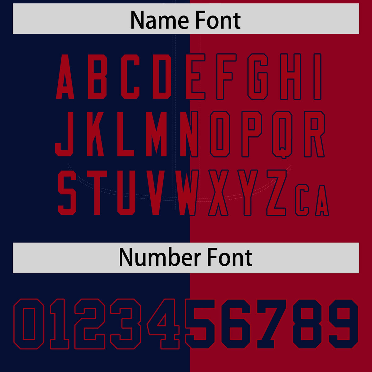 Custom Navy Red Split Fashion Coconut Tree Design Authentic Baseball Jersey