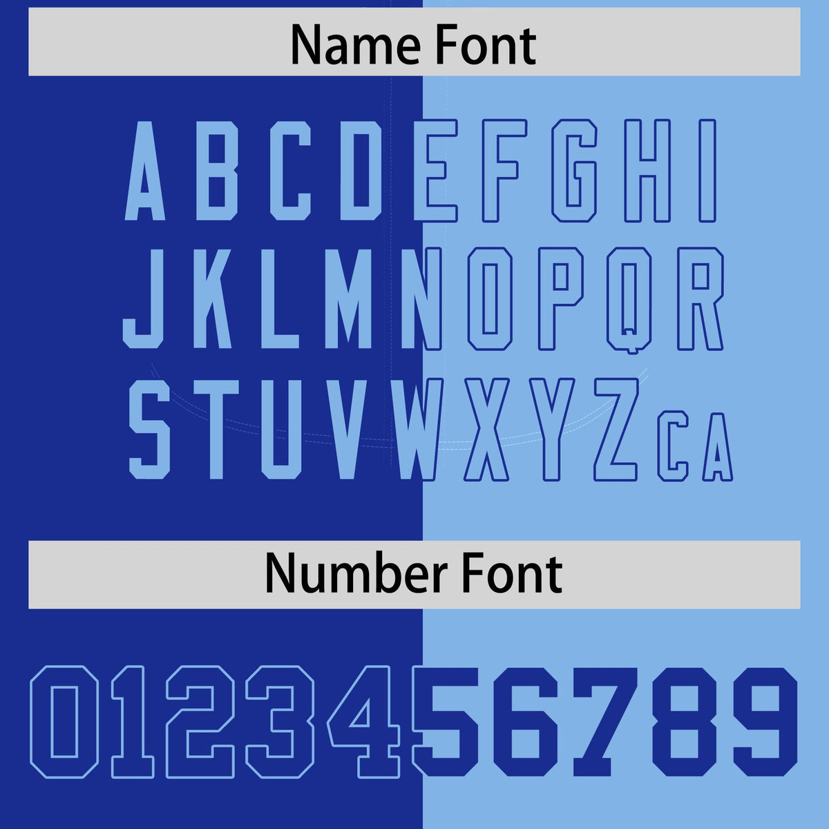 Custom Royal Powder Blue Split Fashion Coconut Tree Design Authentic Baseball Jersey