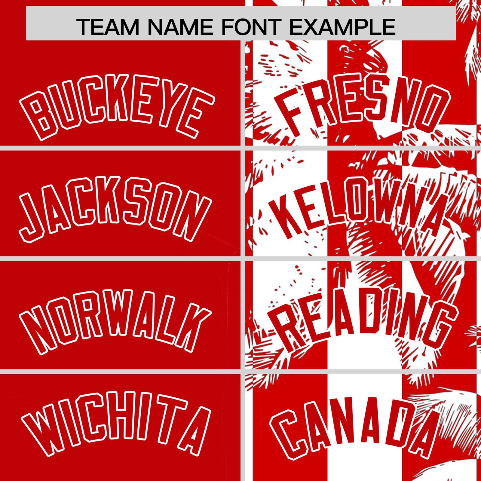 Custom Red White Split Fashion Coconut Tree Design Authentic Baseball Jersey