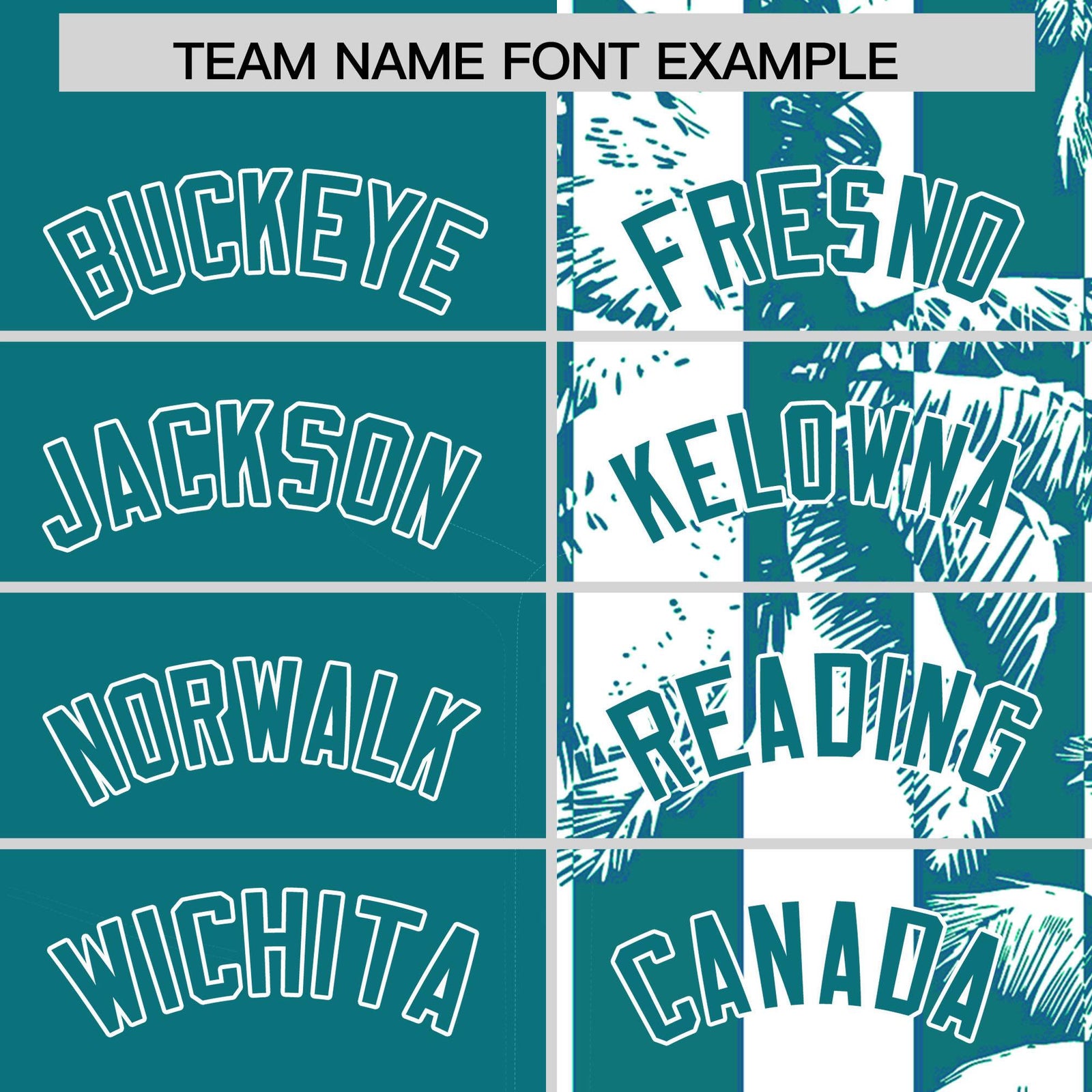 Custom Aqua White Split Fashion Coconut Tree Design Authentic Baseball Jersey