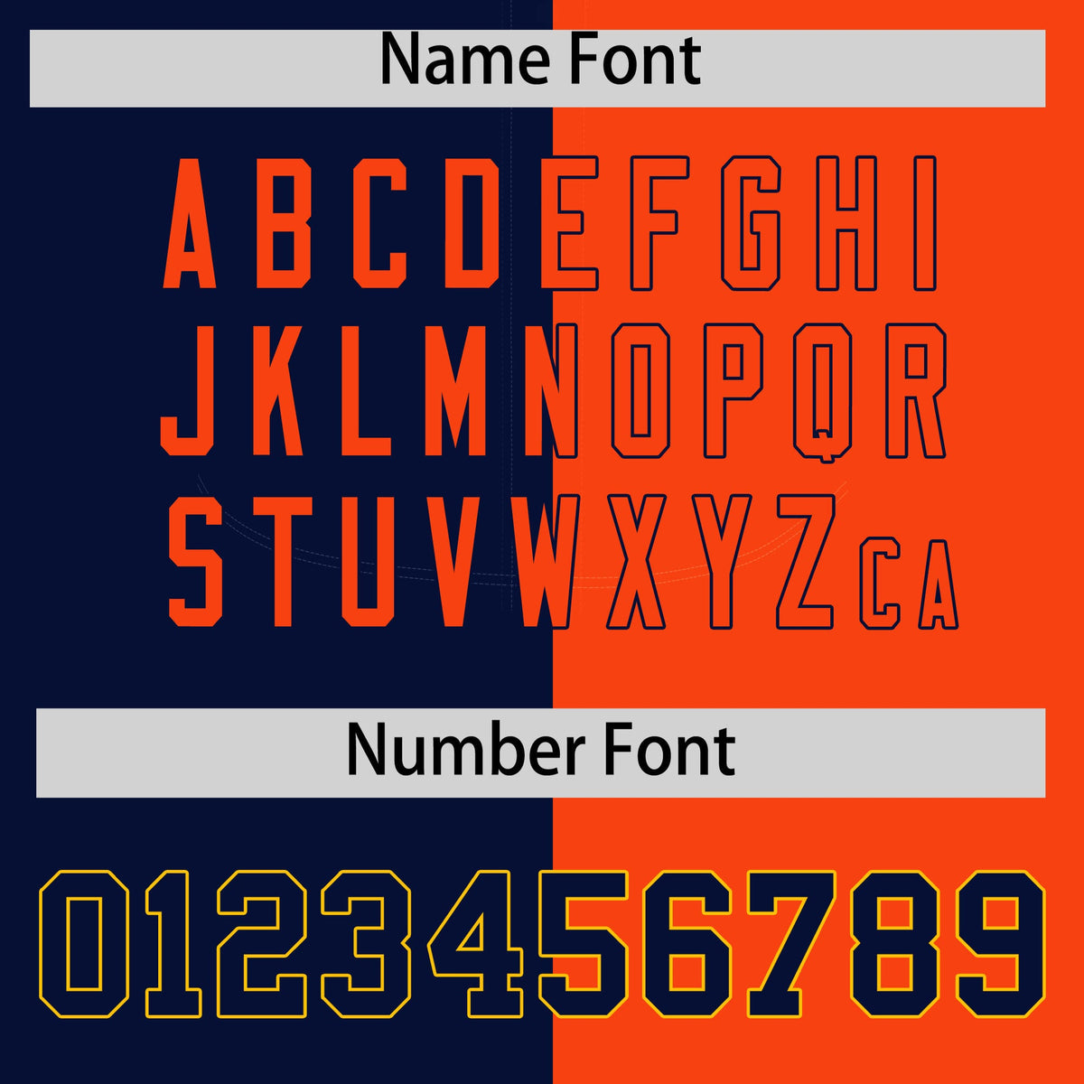 Custom Navy Orange Split Fashion Coconut Tree Design Authentic Baseball Jersey