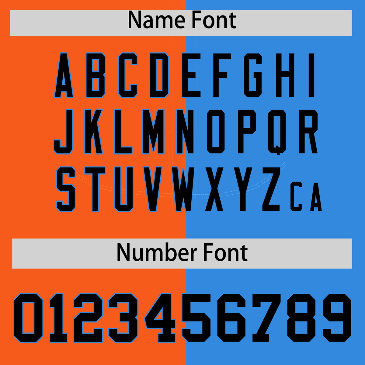 Custom Orange Powder Blue Split Fashion Coconut Tree Design Authentic Baseball Jersey