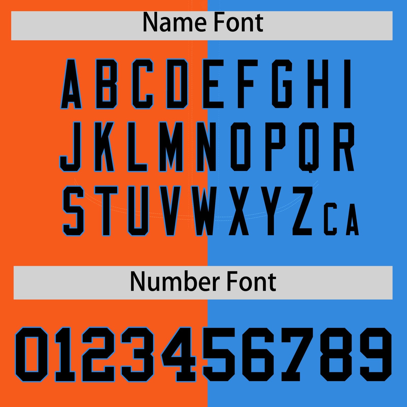 Custom Orange Powder Blue Split Fashion Coconut Tree Design Authentic Baseball Jersey