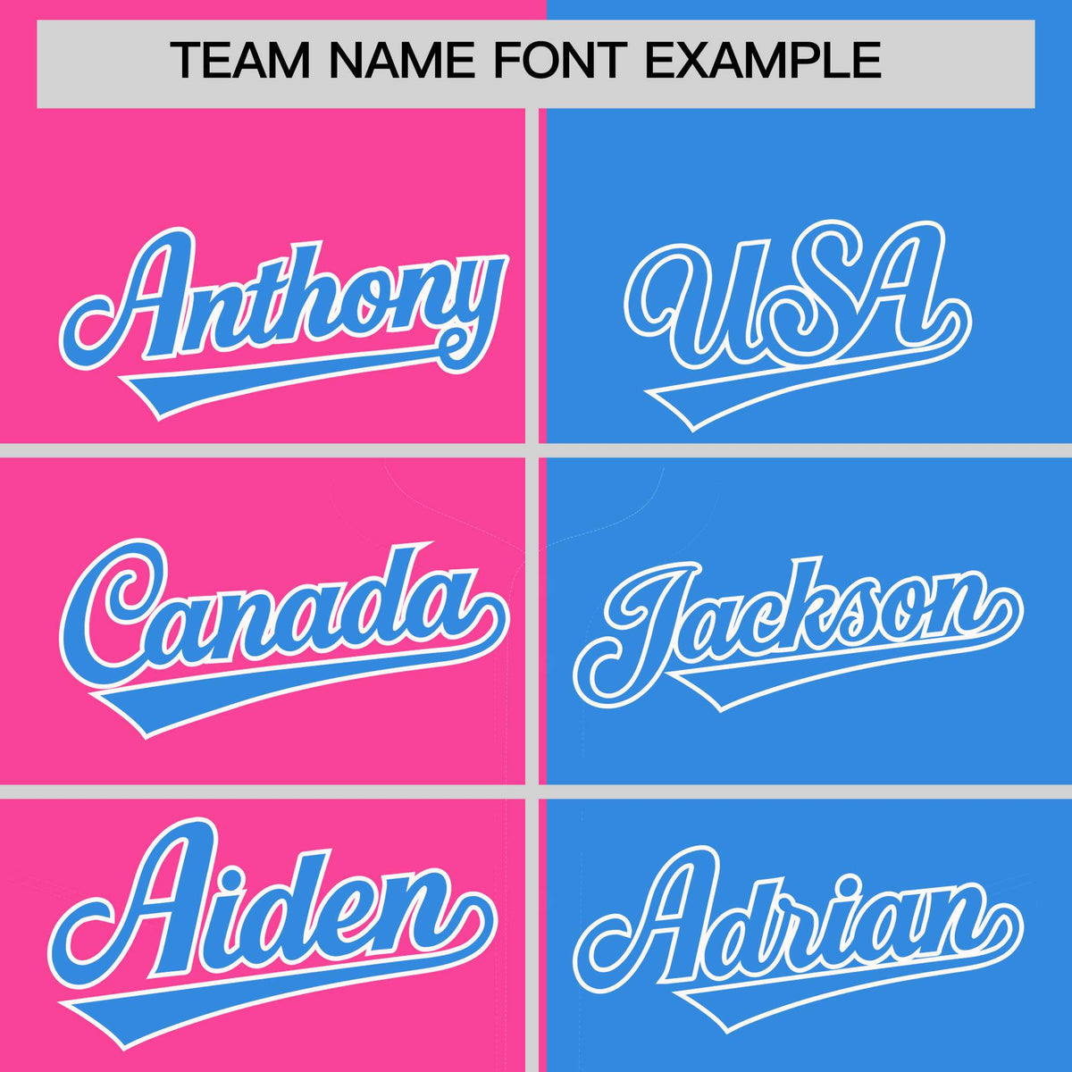 Custom Pink Powder Blue Split Fashion Coconut Tree Design Authentic Baseball Jersey