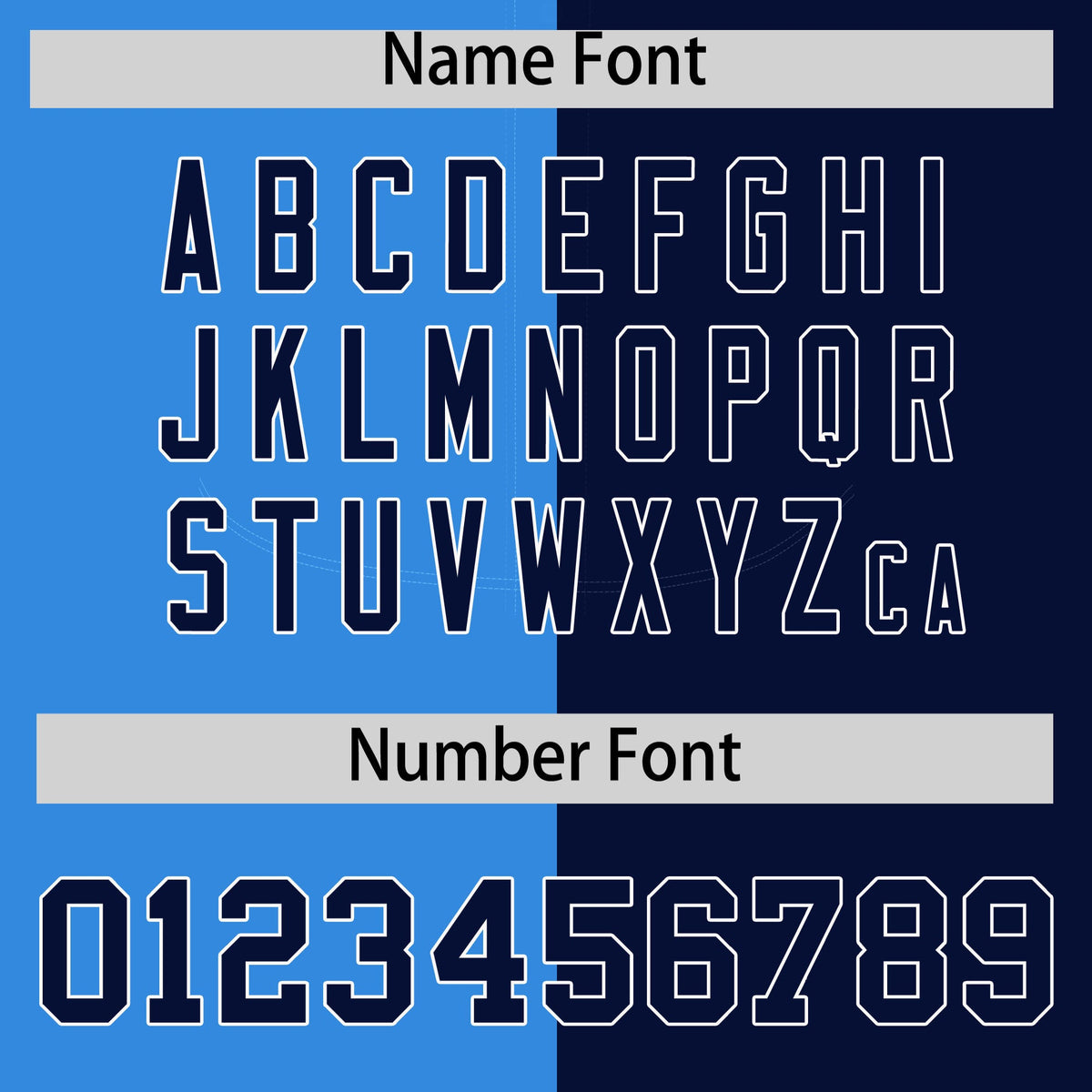 Custom Powder Blue Navy Split Fashion Coconut Tree Design Authentic Baseball Jersey