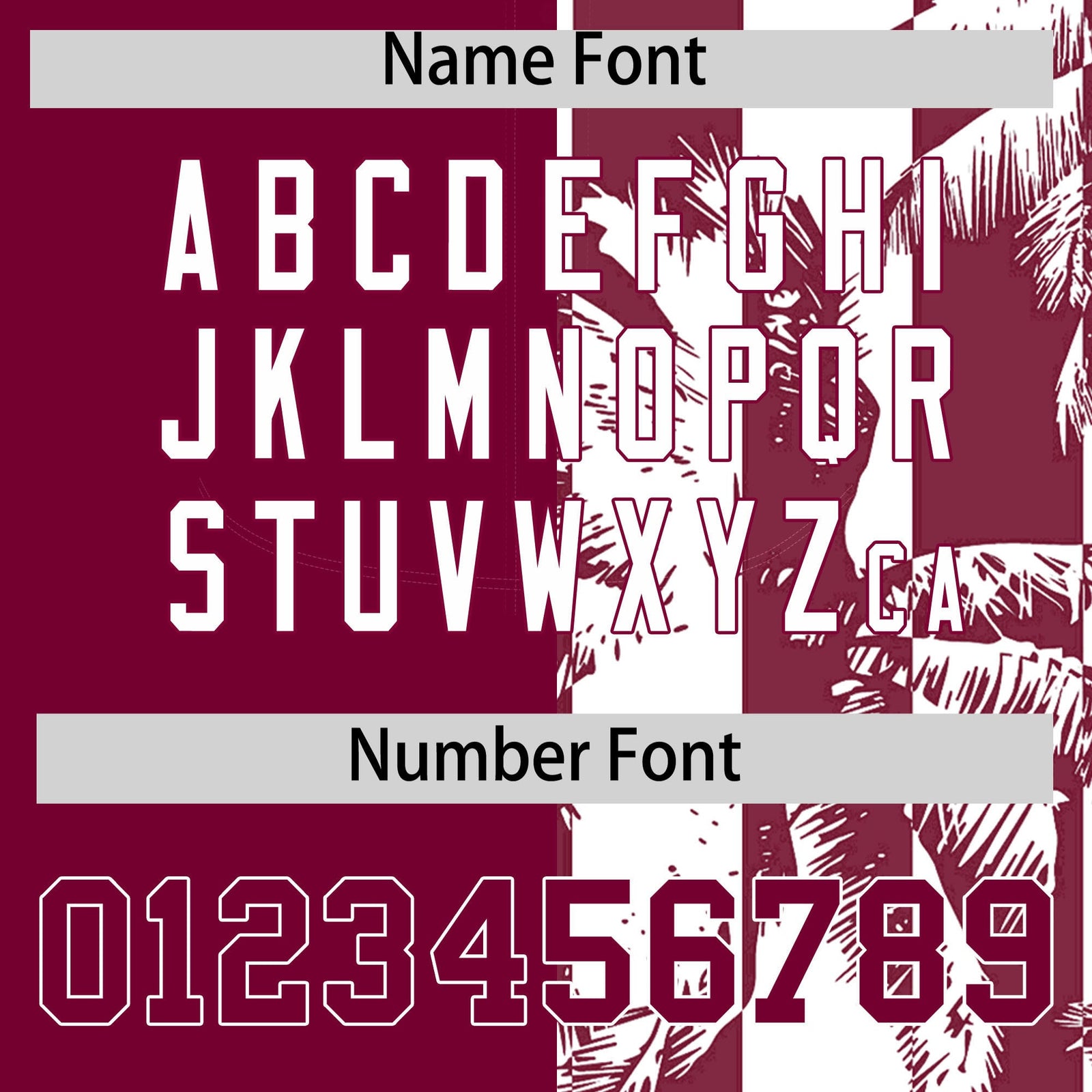 Custom Crimson White Split Fashion Coconut Tree Design Authentic Baseball Jersey