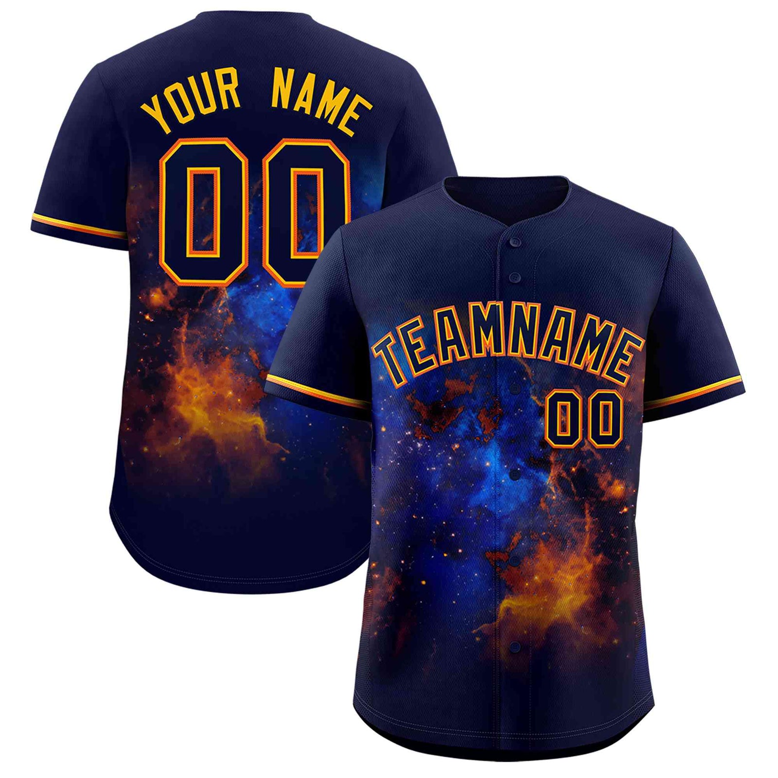 Custom Navy Personalized Starburst Pattern Authentic Baseball Jersey