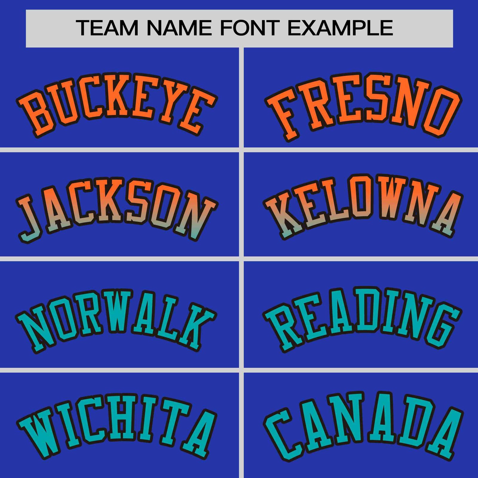 Custom Royal Orange-Aqua Personalized Gradient Font And Side Design Authentic Baseball Jersey