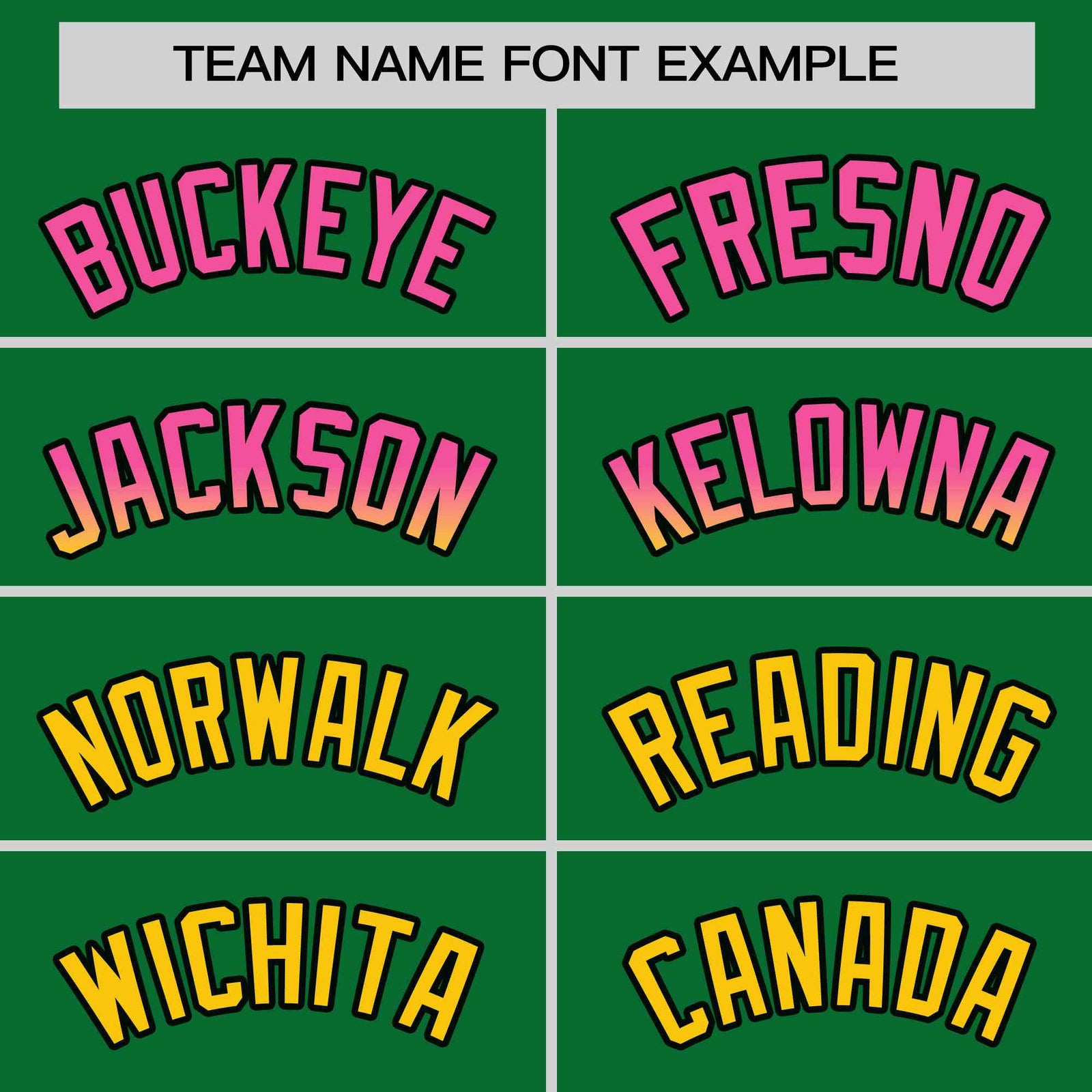 Custom Kelly Green Pink-Gold Personalized Gradient Font And Side Design Authentic Baseball Jersey