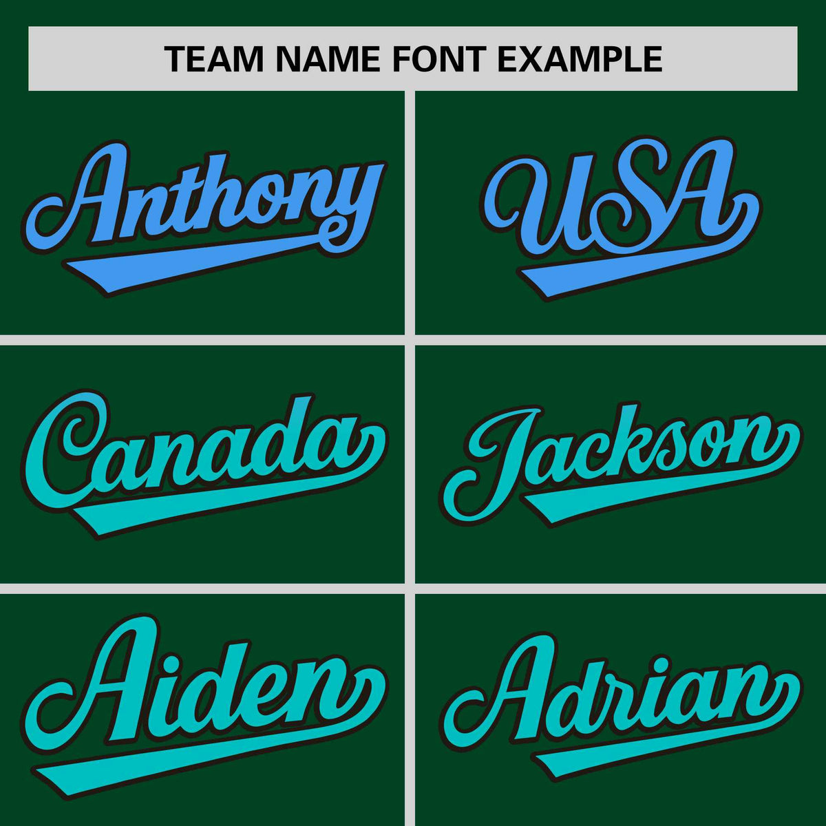 Custom Green Powder Blue-Aqua Personalized Gradient Font And Side Design Authentic Baseball Jersey