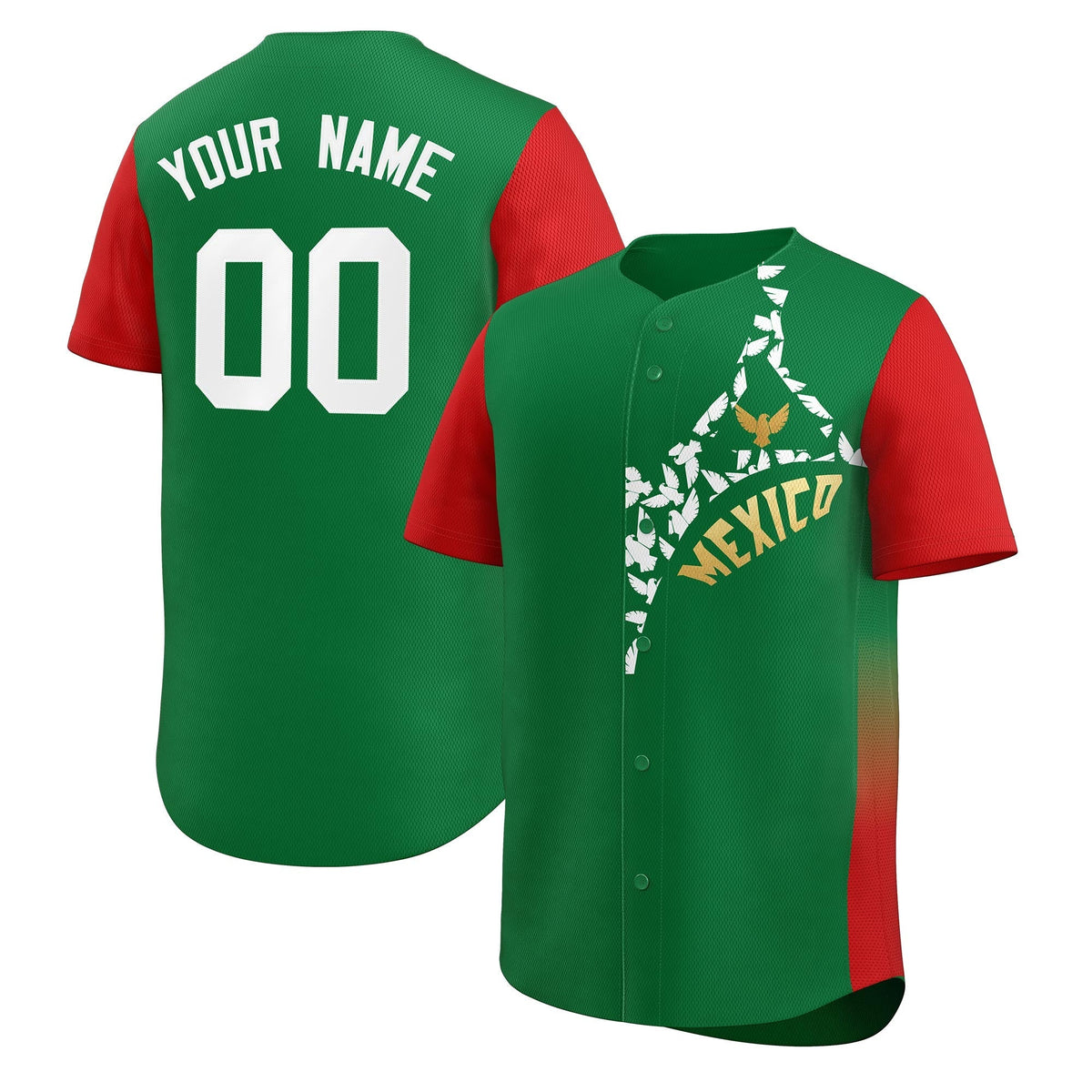 Custom Red Kelly Green Star Graffiti Wrinkle-Resistant Baseball Jersey| KXKSHOP