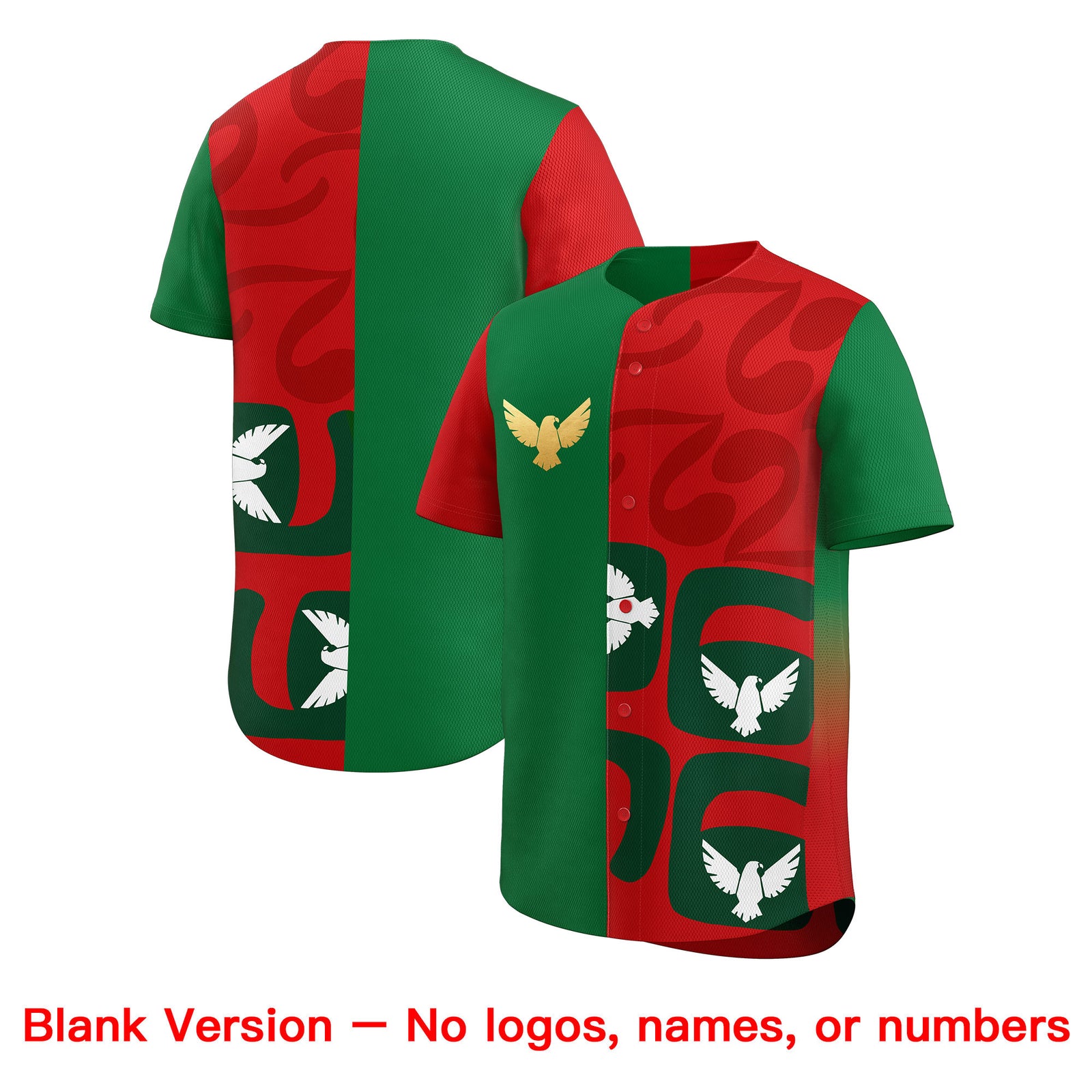 Personalized Red Kelly Green Baseball Jerseys Graffiti World Cup Inspired Style Split Eagle Moisture-Wicking Team Jersey
