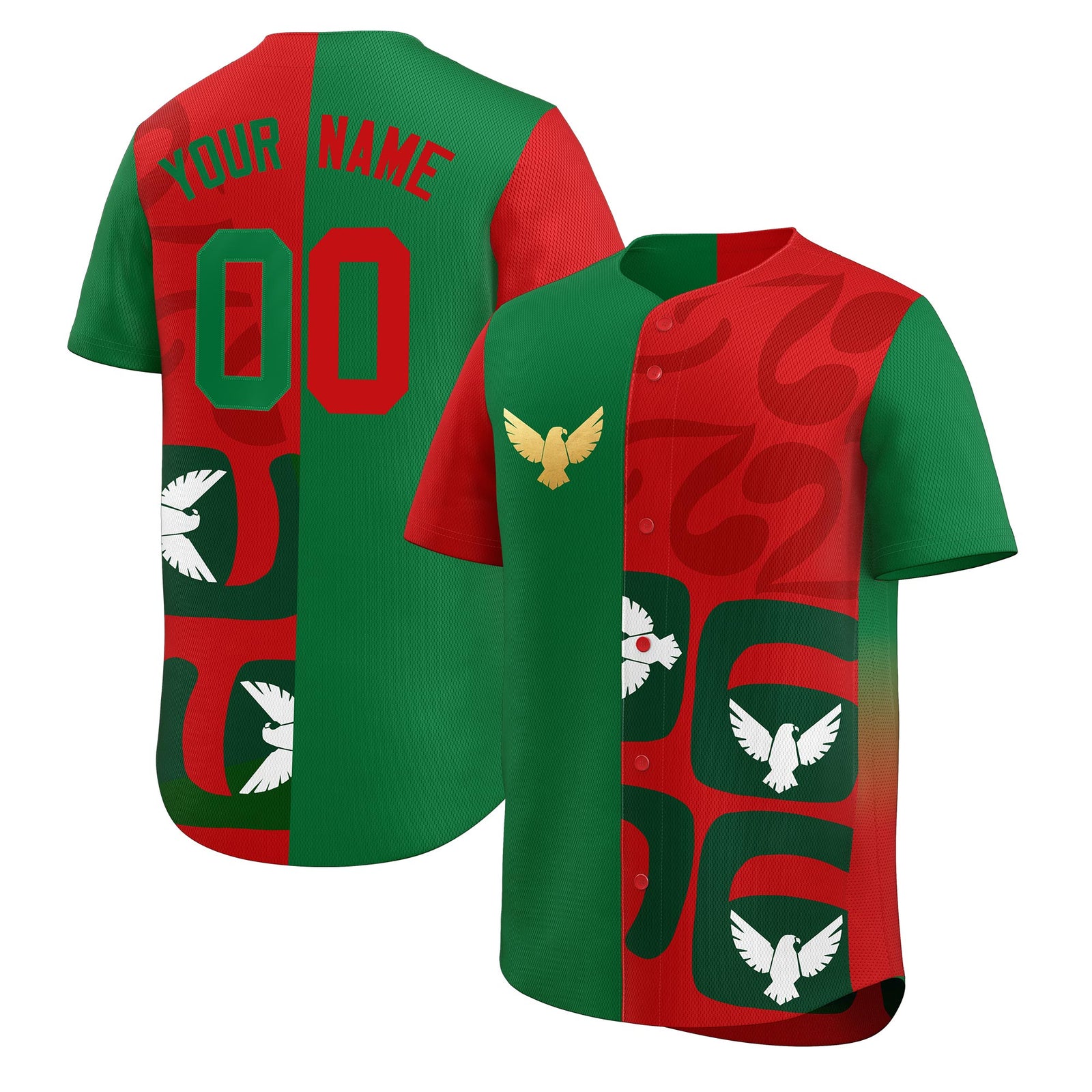 Custom Red Kelly Green Star Graffiti Lightweight Baseball Jersey| KXKSHOP
