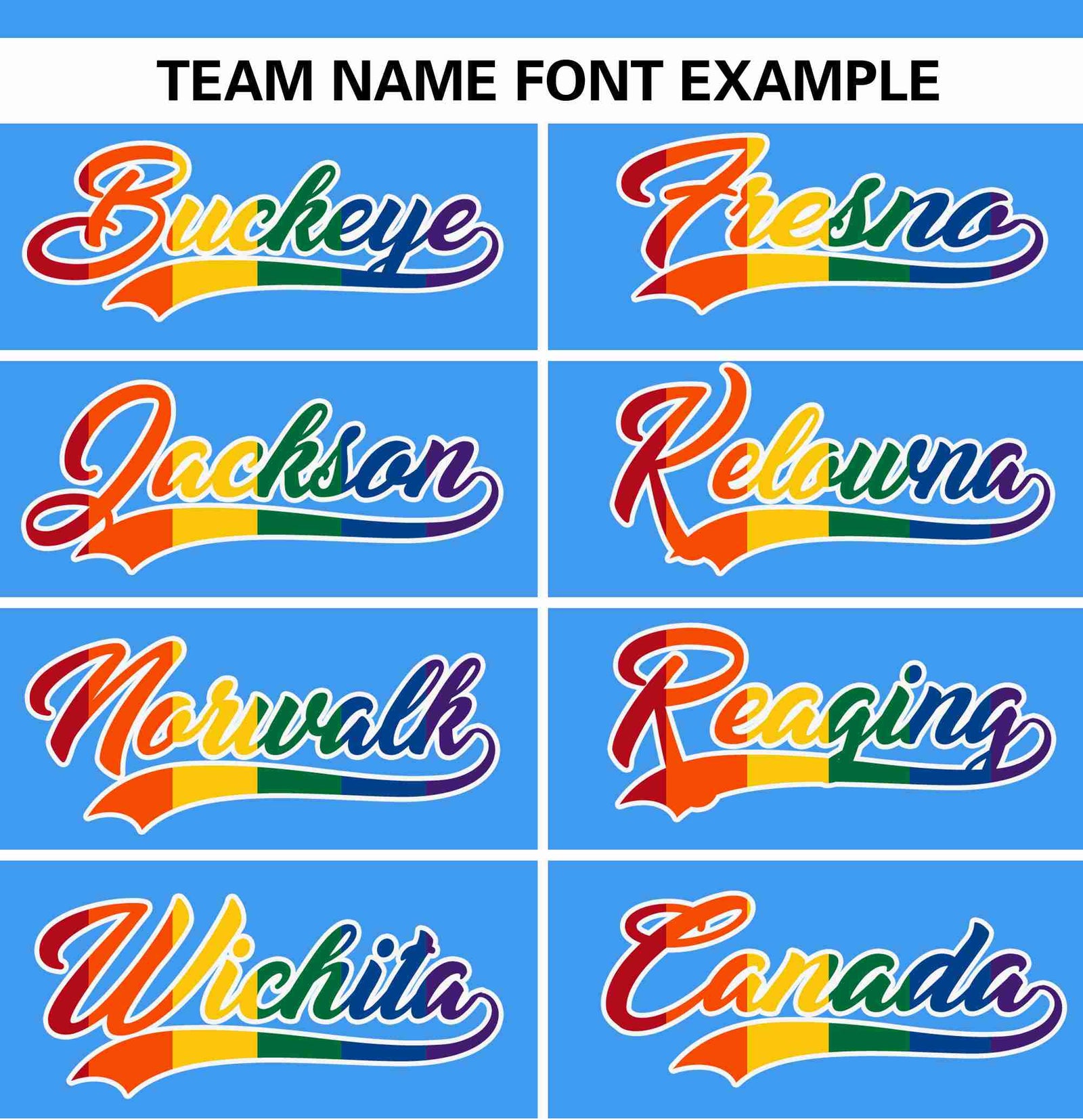 Custom Powder Blue LGBT Rainbow For Pride Month Raglan Sleeves Authentic Baseball Jersey