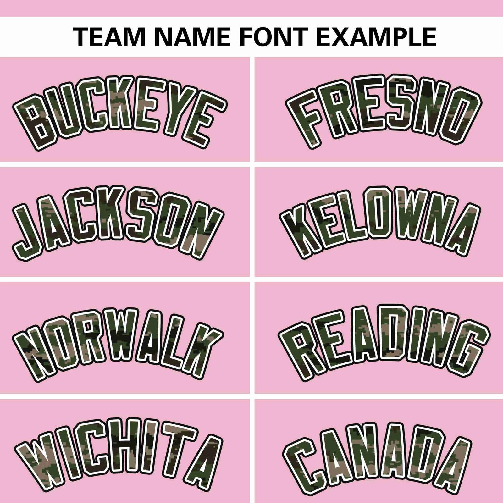 Custom Pink Personalized Camo Font Authentic Baseball Jersey