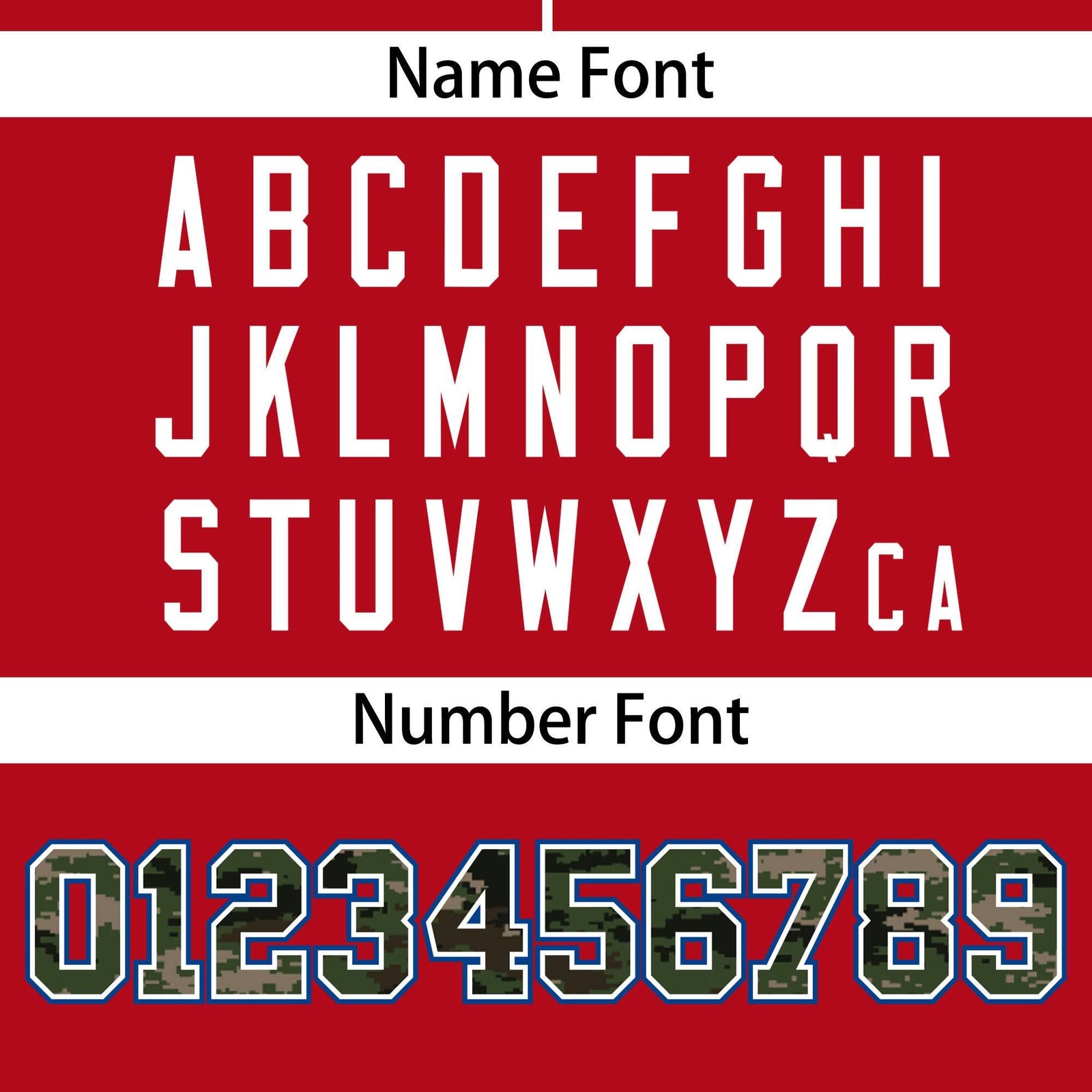 Custom Red Personalized Camo Font Authentic Baseball Jersey