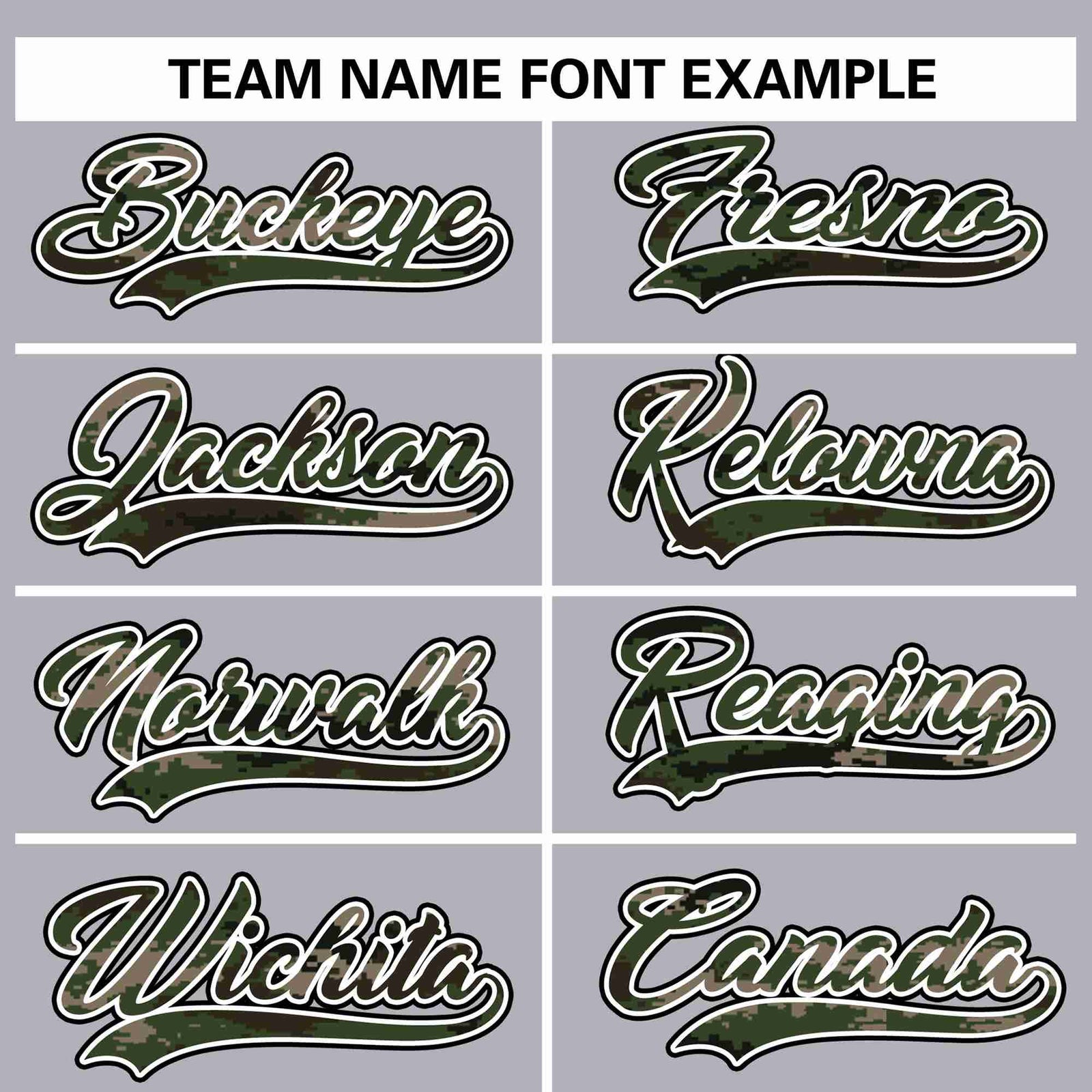 Custom Gray Personalized Camo Font Authentic Baseball Jersey