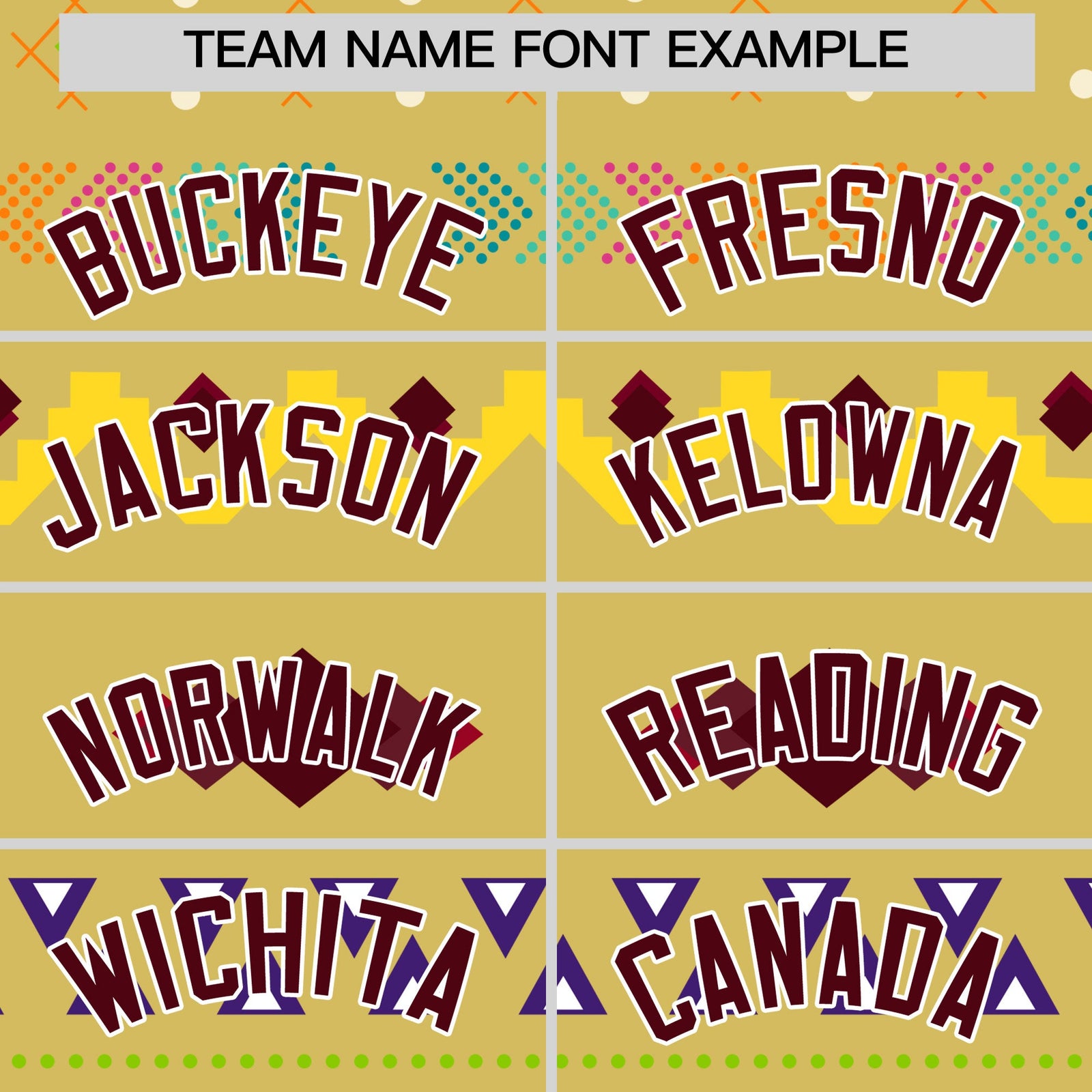 Custom Old Gold White Burgundy Mexican style Stretch Fabric Baseball Jersey| KXKSHOP