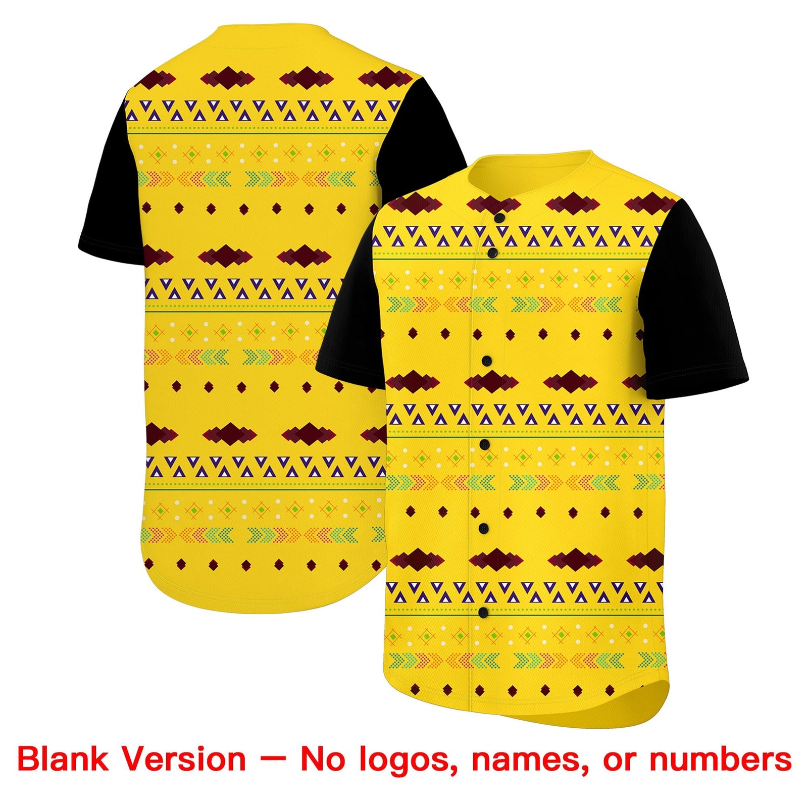Custom Gold Black White Mexican style Stretch Fabric Baseball Jersey| KXKSHOP