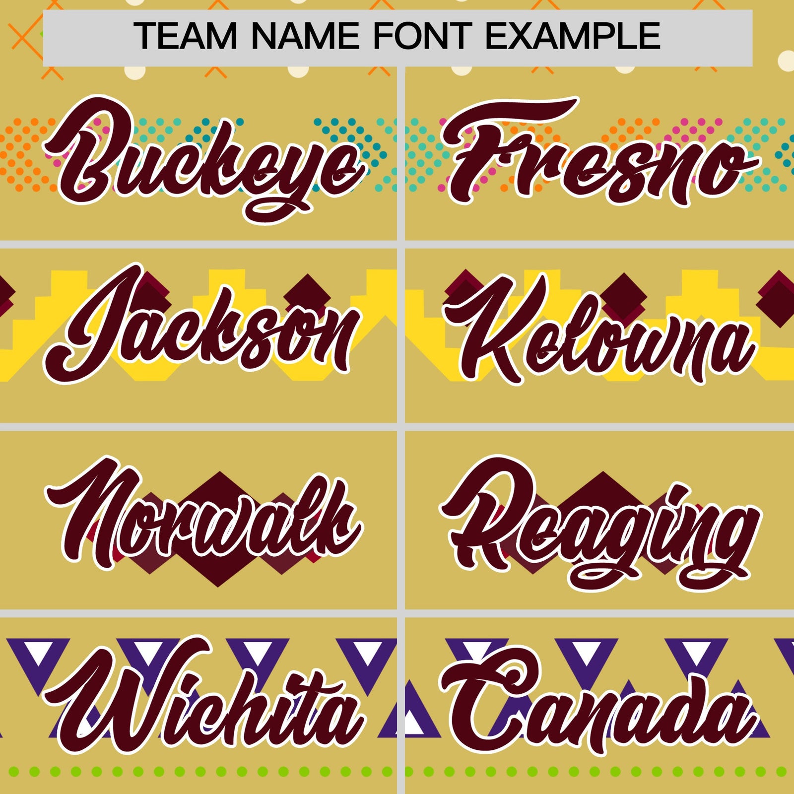 Custom Old Gold White Burgundy Mexican style Stretch Fabric Baseball Jersey| KXKSHOP