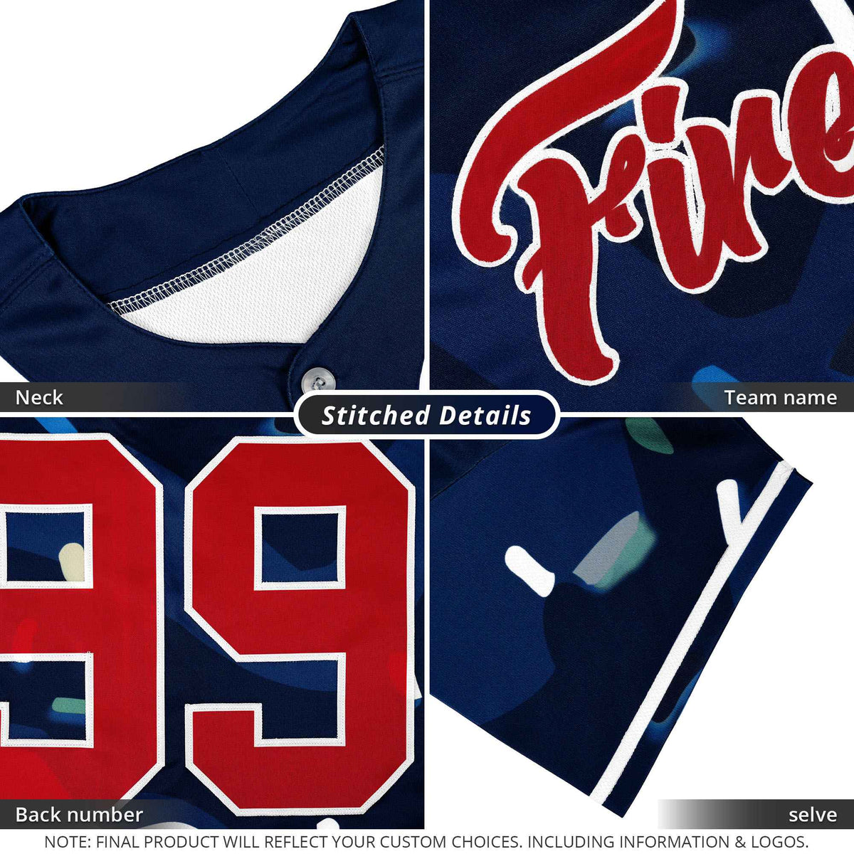 Custom Gold Navy Side Flame Outline Pattern Sports Uniform Basetball Jersey