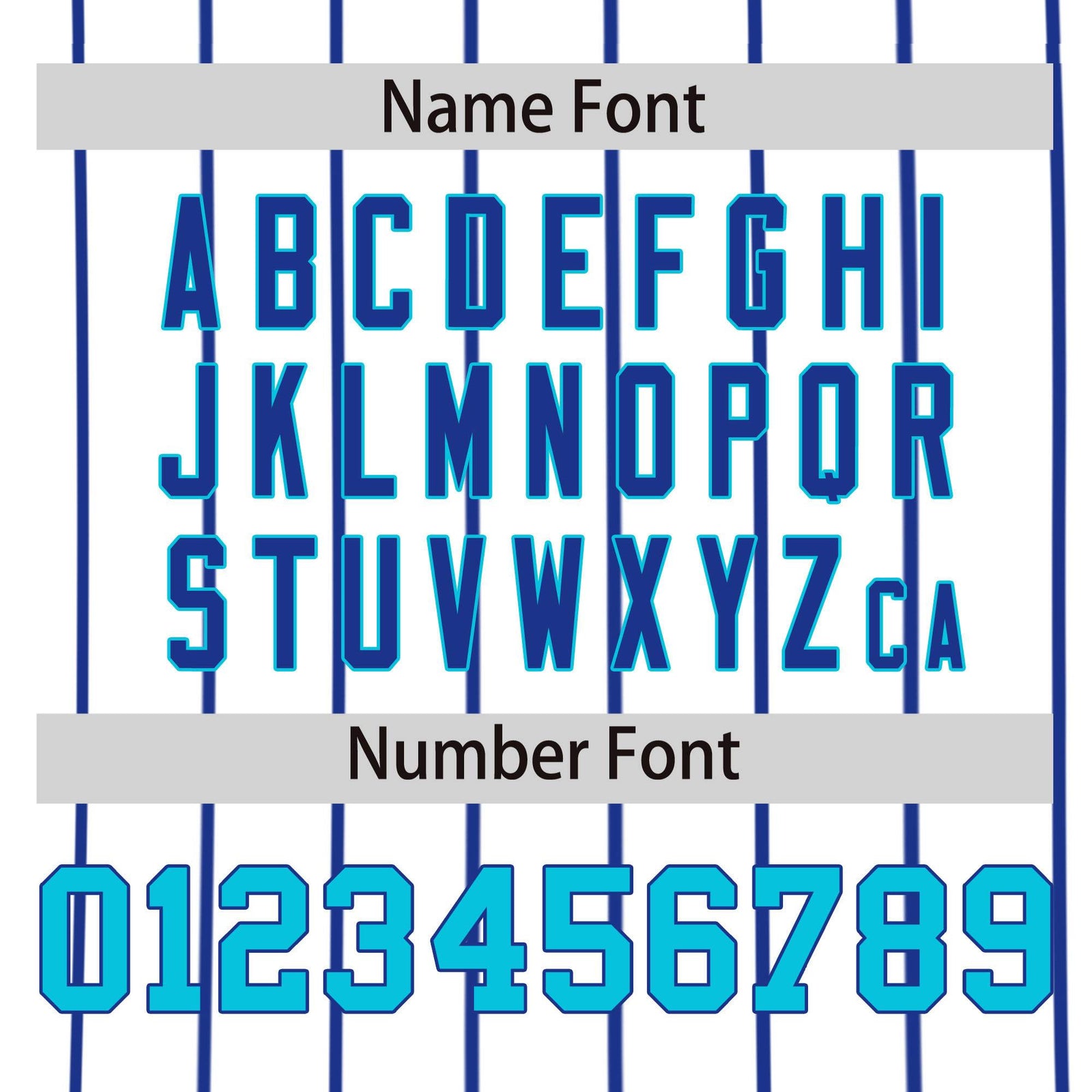 Custom White Royal Pinstripe Personalized Side Two-tone Authentic Baseball Jersey