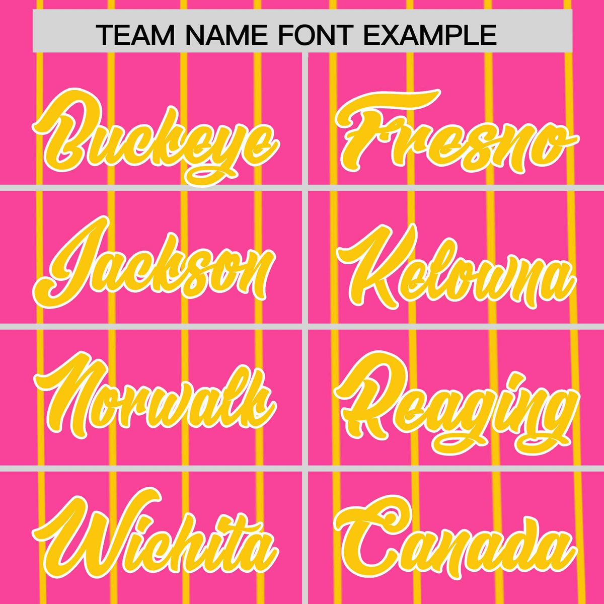 Custom Pink Gold Pinstripe Personalized Side Two-tone Authentic Baseball Jersey