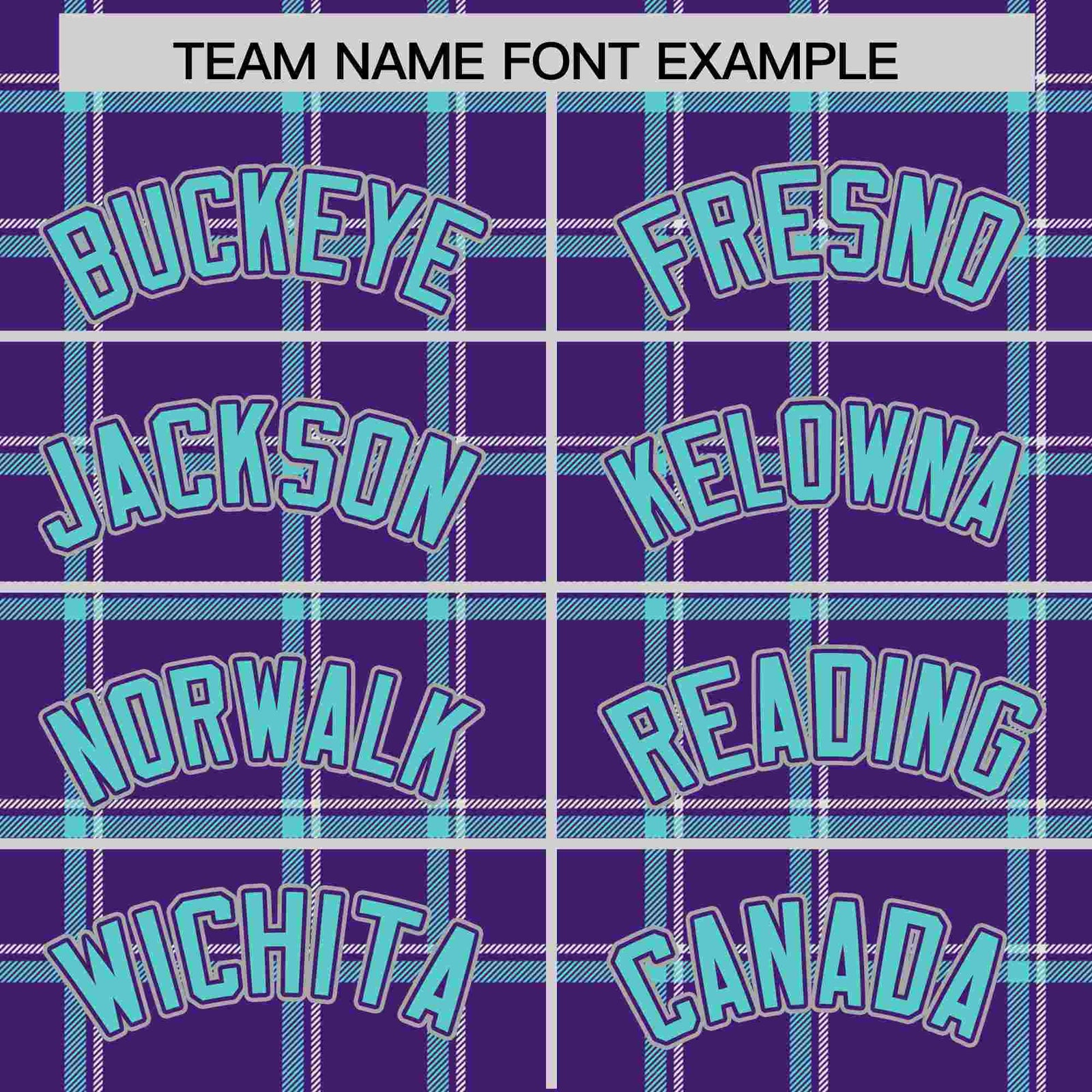 Custom Purple Personalized Plaid Design Authentic Baseball Jersey