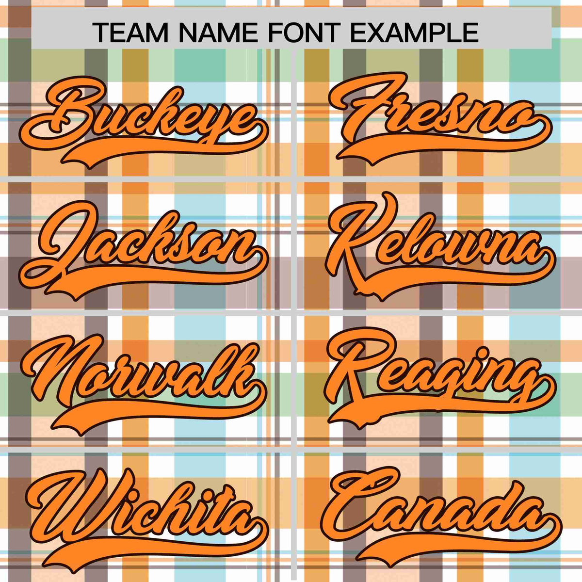 Custom Multi Color Personalized Plaid Design Authentic Baseball Jersey