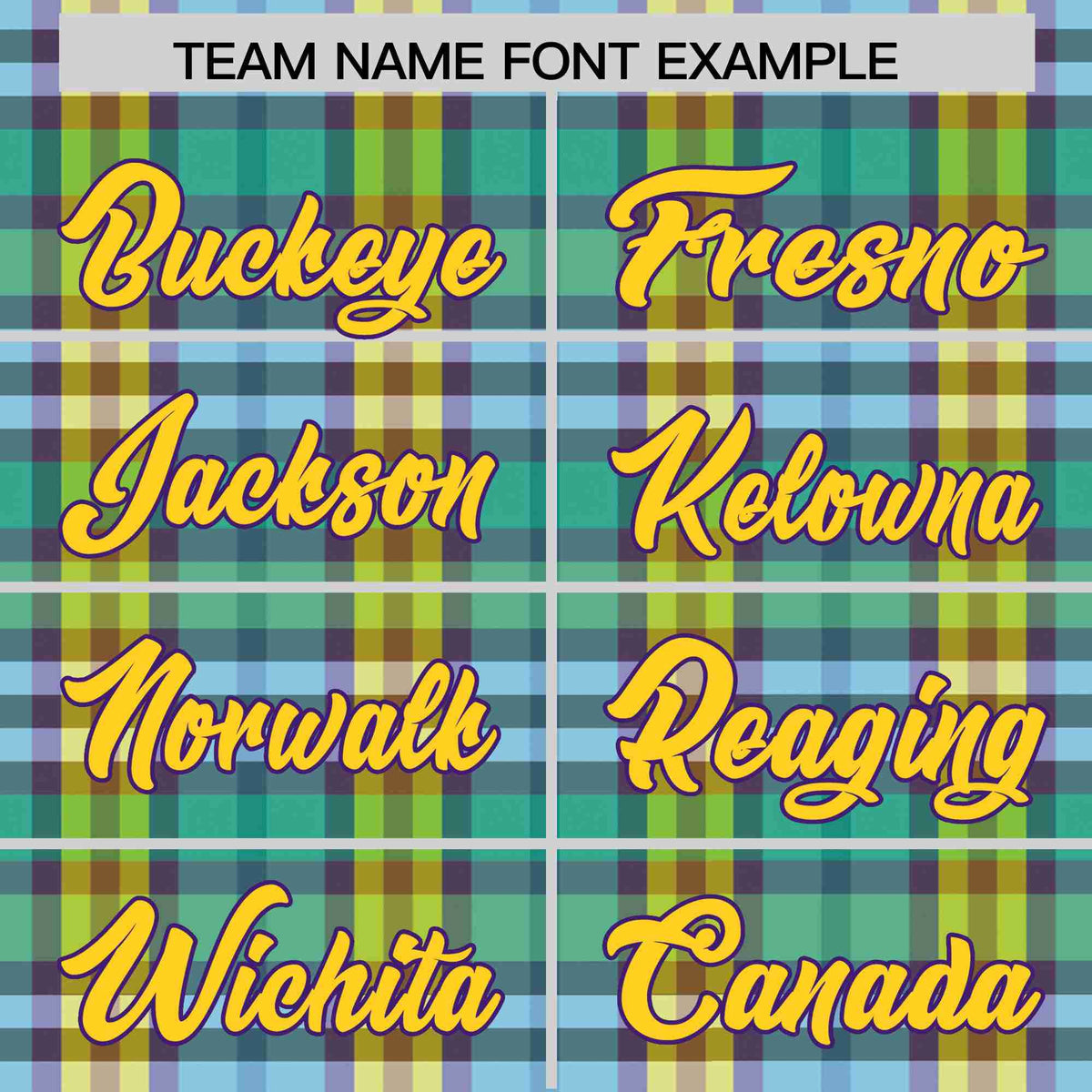 Custom Multi Color Personalized Plaid Design Authentic Baseball Jersey