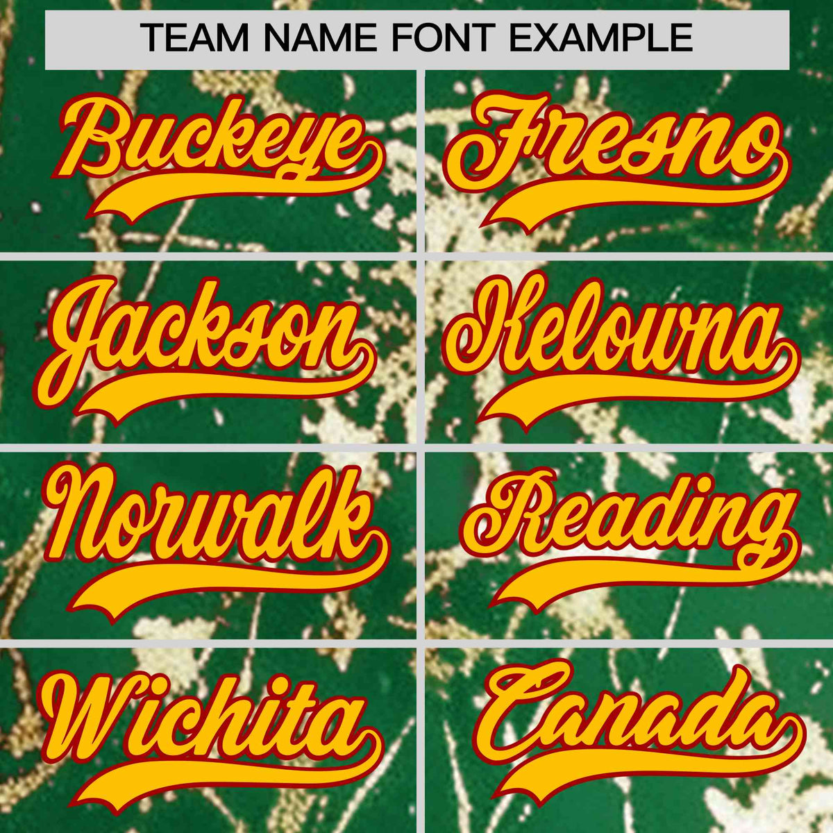 Custom Kelly Green Yellow Black&Gold Marble Print Clubwear Party Streetwear Baseball Jersey