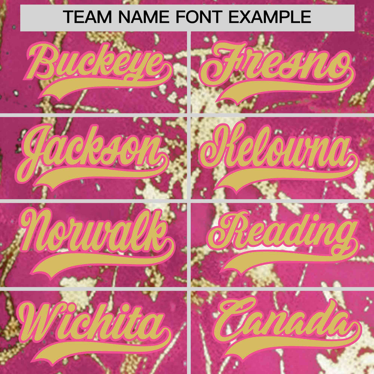 Custom Pink Old Gold Black&Shiny Gold Cracked Foil Hip Hop Button Down Baseball Jersey