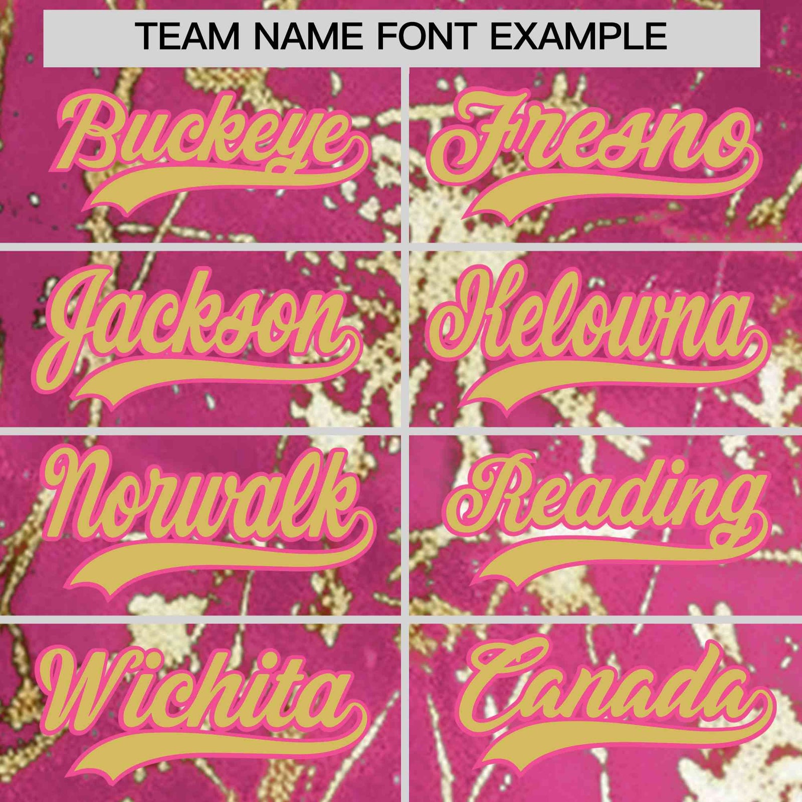 Custom Pink Old Gold Black&Shiny Gold Cracked Foil Hip Hop Button Down Baseball Jersey
