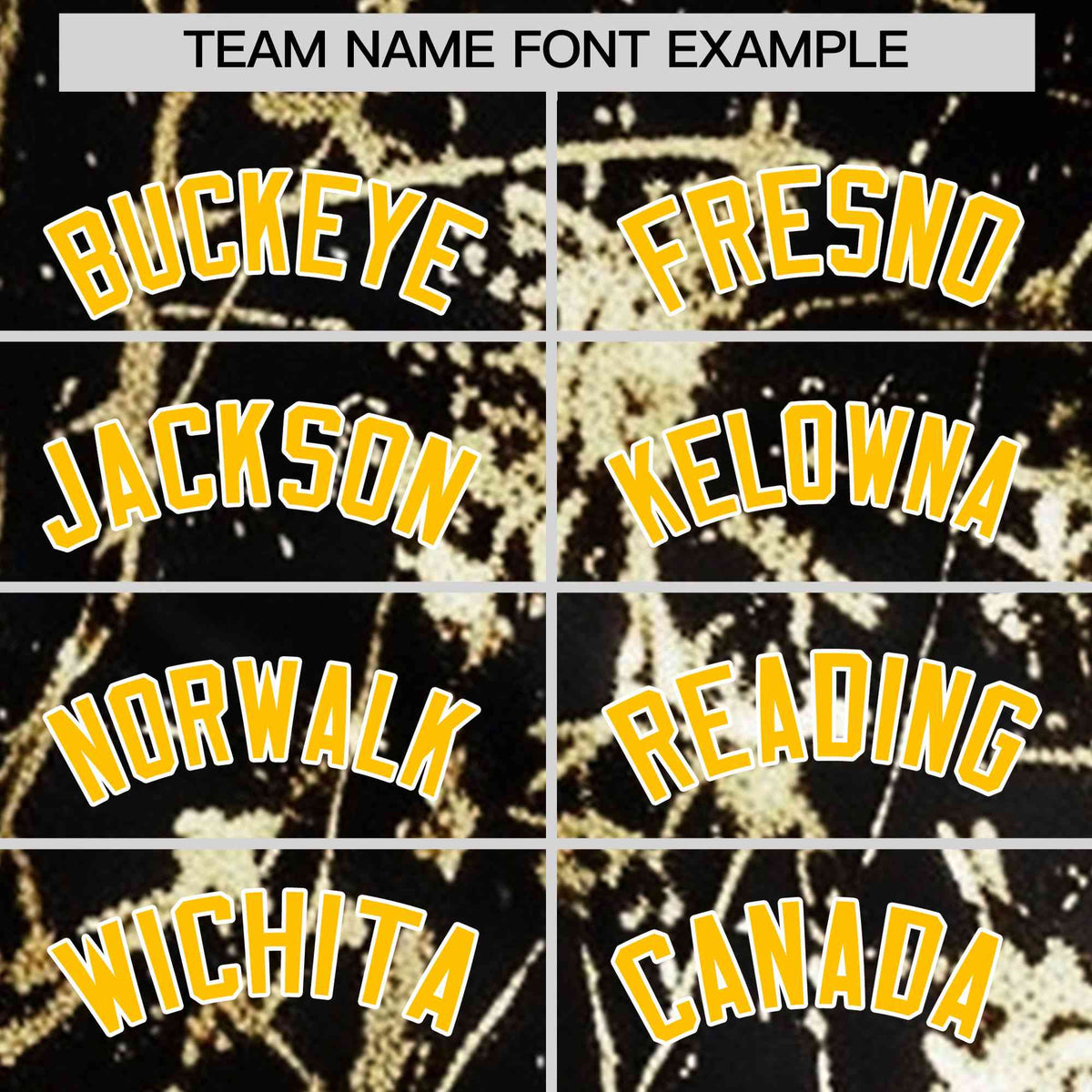 Custom Black Yellow Shiny Gold Cracked Texture Baseball Jersey