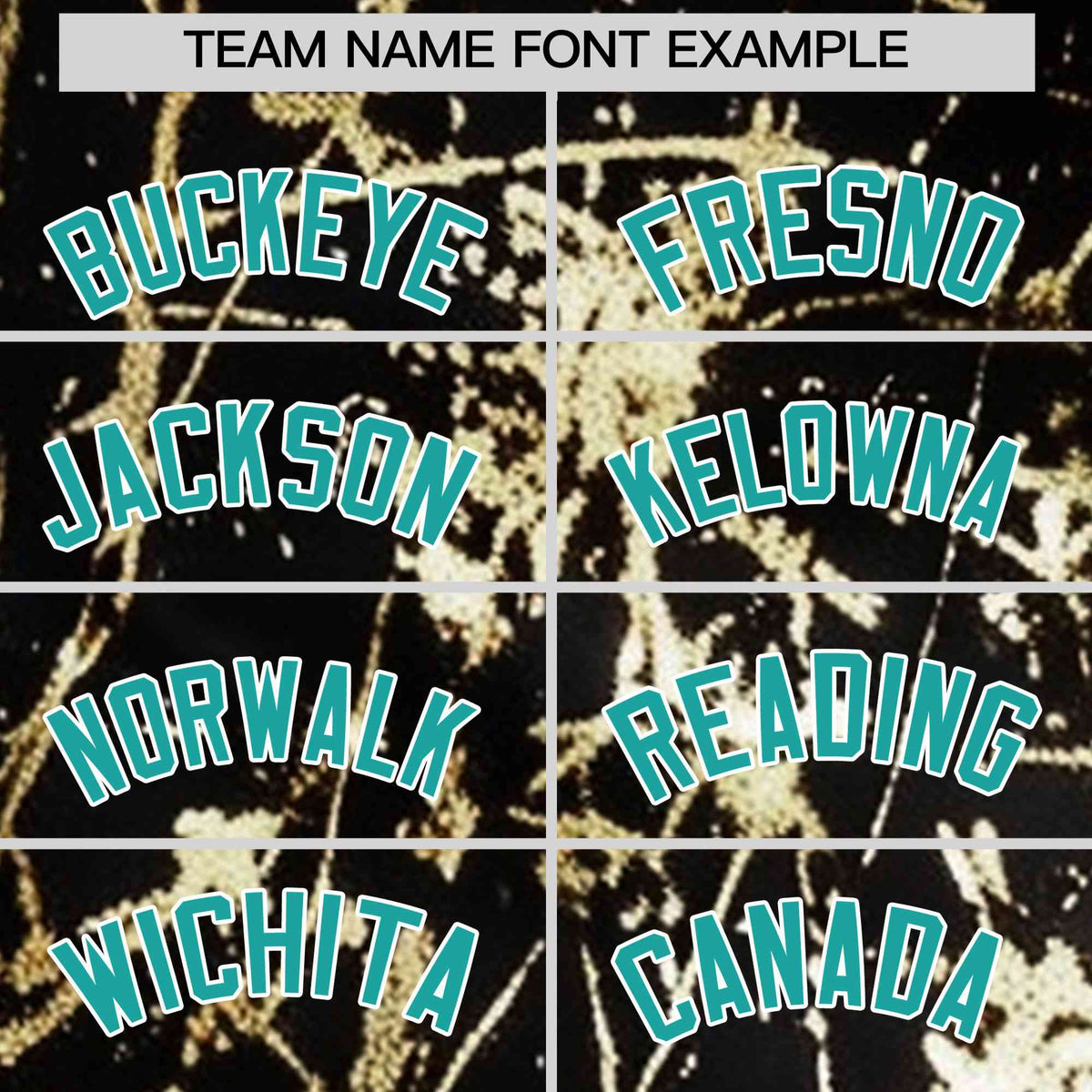Custom Black Aqua Metallic Gold Splatter Urban Streetwear Baseball Jersey