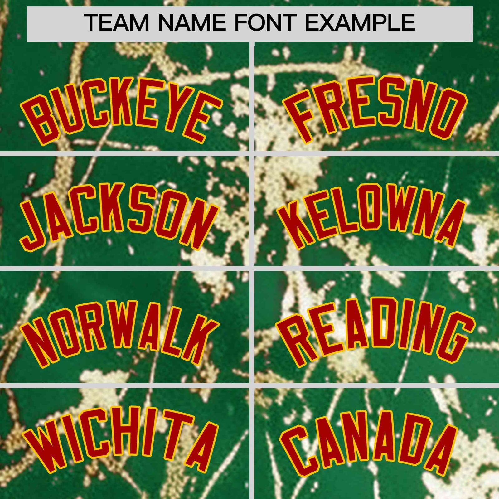 Custom Kelly Green Red Metallic Gold Splatter Breathable&Wrinkle-Resistant Baseball Jersey