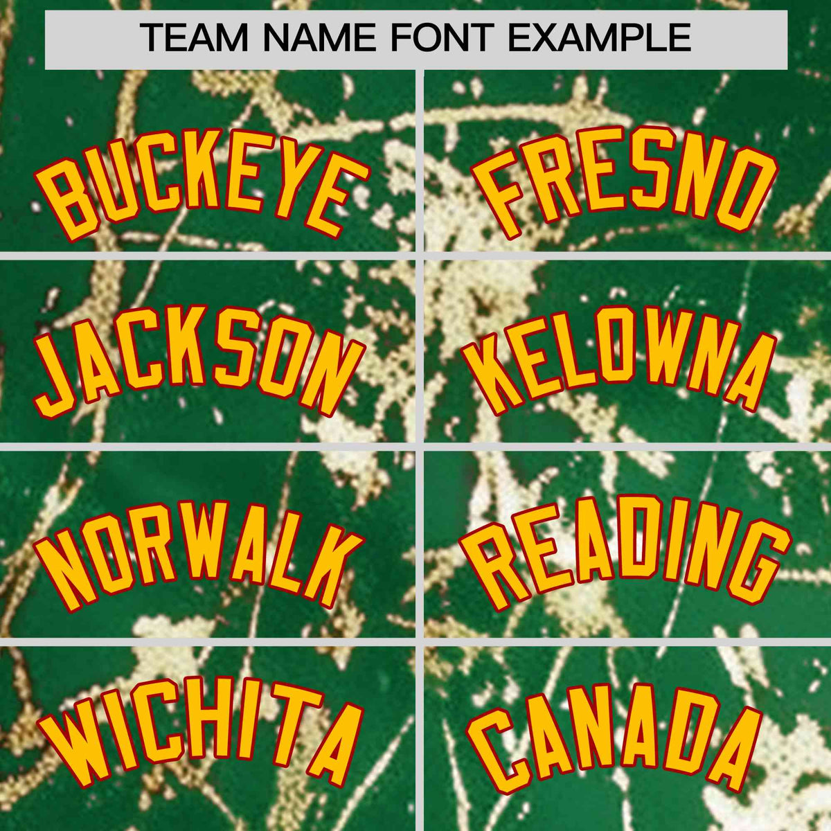 Custom Kelly Green Yellow Black&Gold Marble Print Clubwear Party Streetwear Baseball Jersey