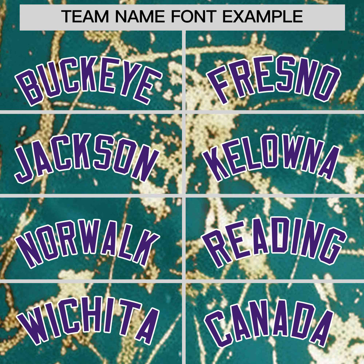 Custom Teal Purple Metallic Gold Splatter Urban Streetwear Baseball Jersey
