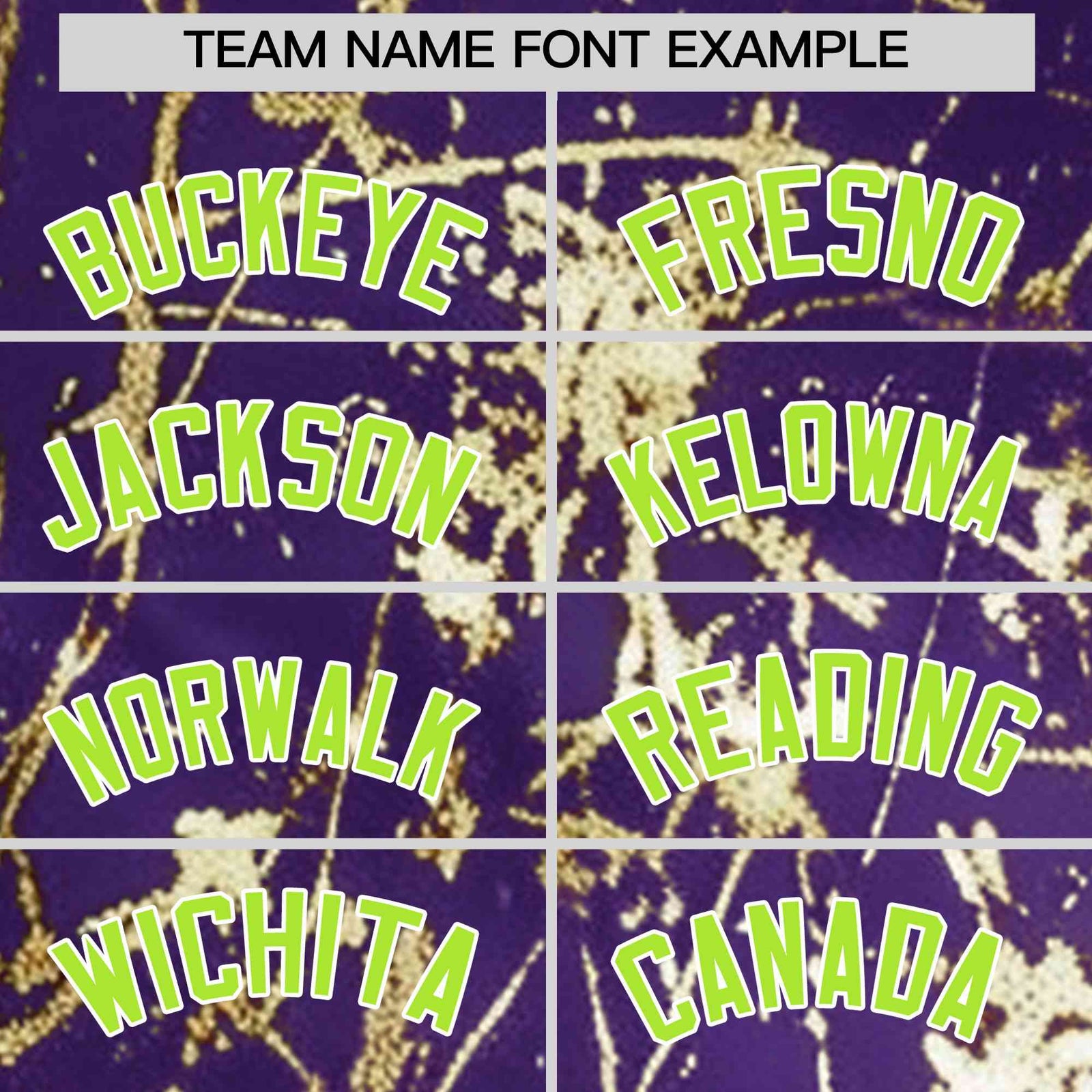Custom Purple Neon Green Metallic Gold Splatter Urban Streetwear Baseball Jersey