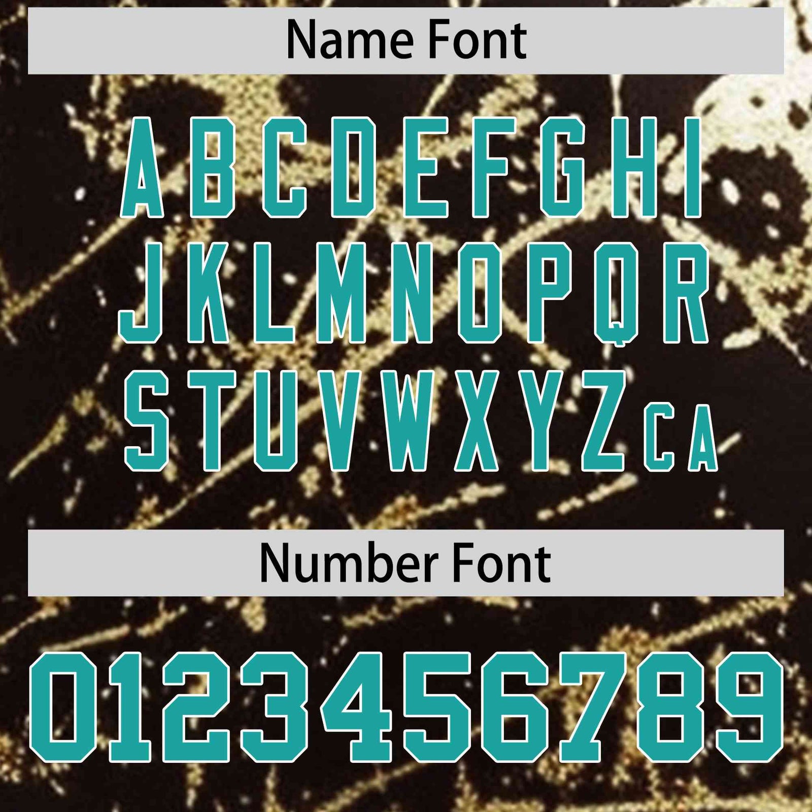 Custom Brown Aqua Metallic Gold Splatter Urban Streetwear Baseball Jersey