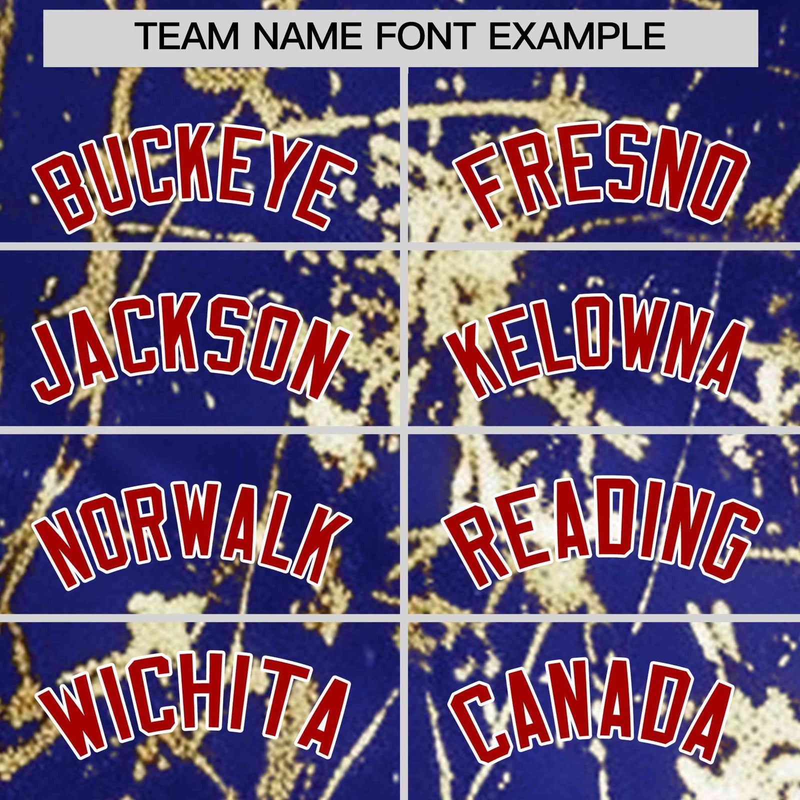 Custom Royal Red Metallic Gold Splatter Breathable&Wrinkle-Resistant Baseball Jersey