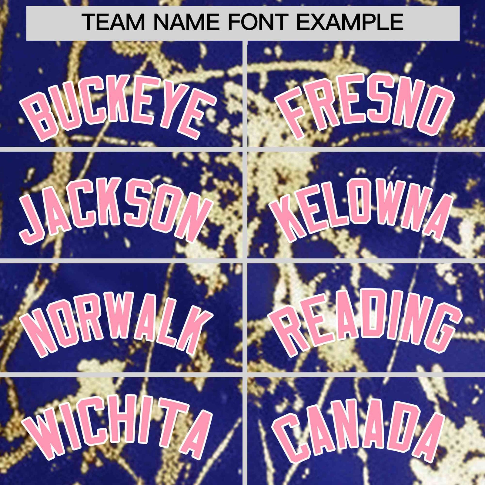 Custom Royal Light Pink Metallic Gold Splatter Urban Streetwear Baseball Jersey