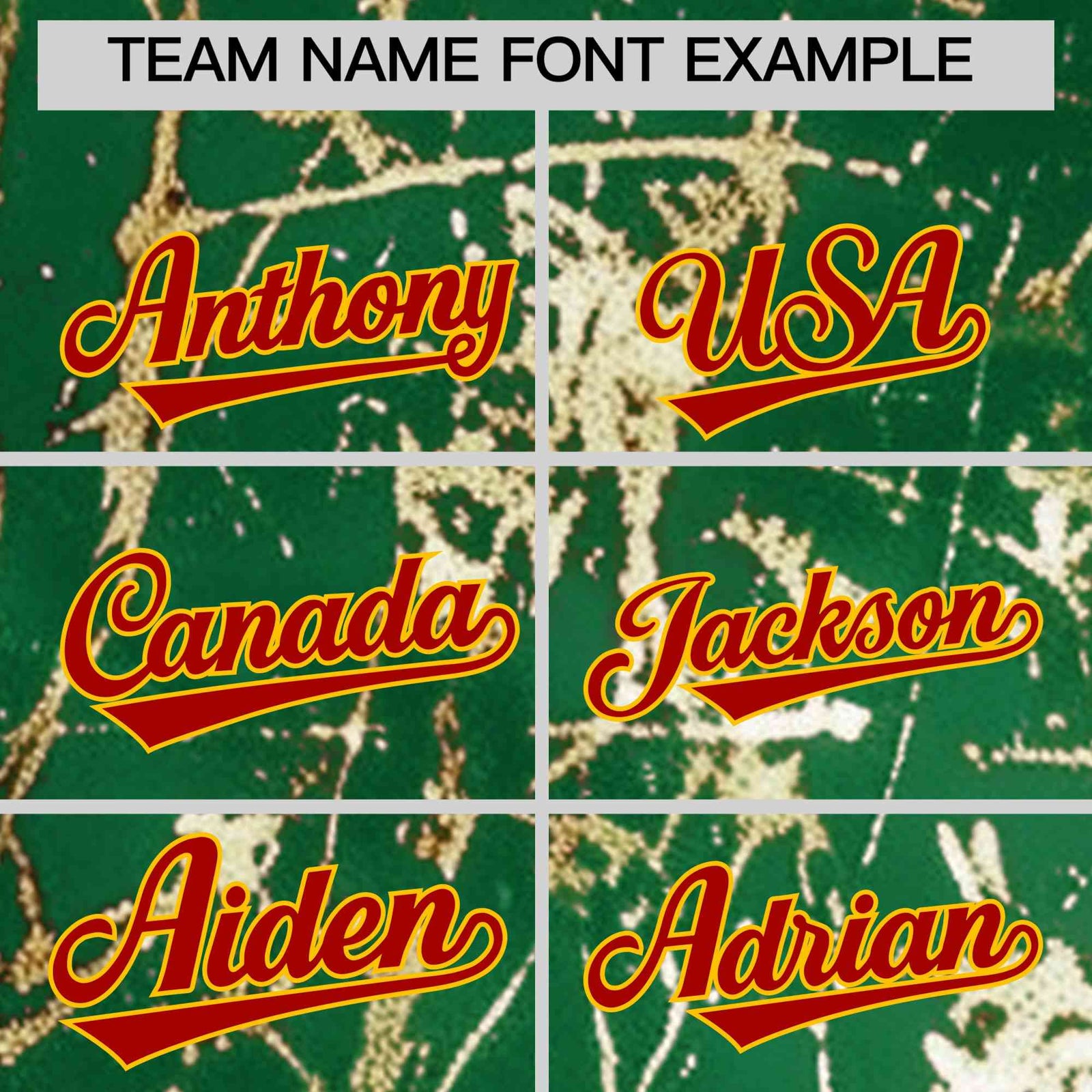 Custom Kelly Green Red Metallic Gold Splatter Breathable&Wrinkle-Resistant Baseball Jersey| KXKSHOP