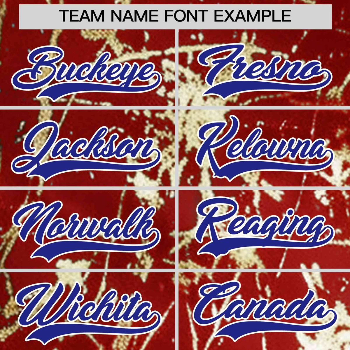Custom Red Royal Shiny Gold Cracked Texture Baseball Jersey