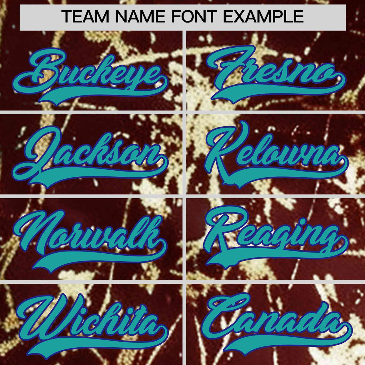 Custom Crimson Aqua Black&Gold Marble Print Clubwear Party Streetwear Baseball Jersey