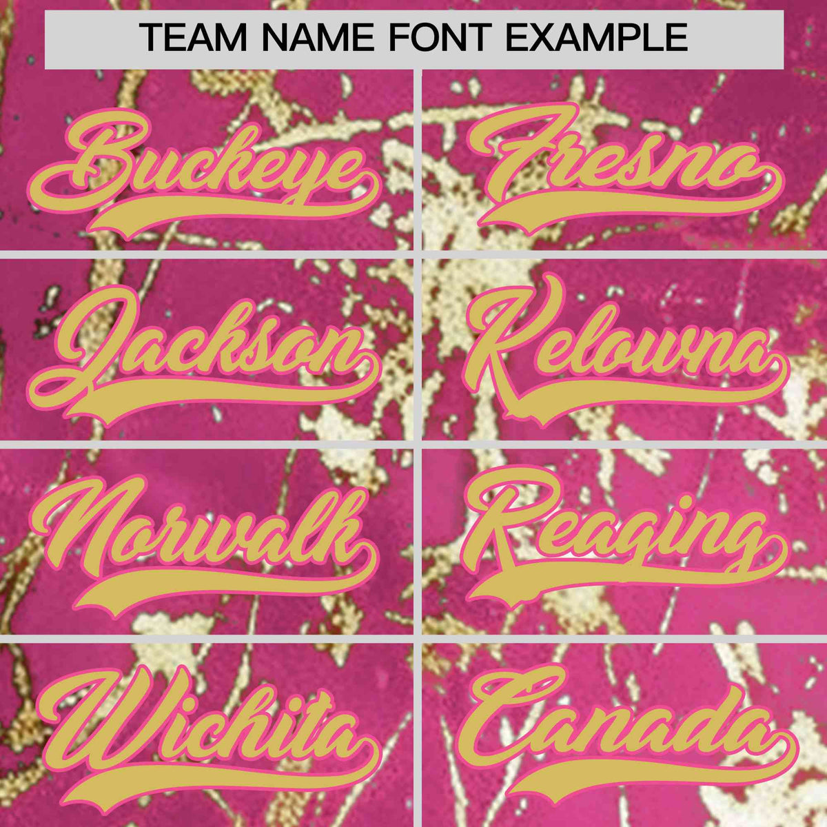Custom Pink Old Gold Black&Shiny Gold Cracked Foil Hip Hop Button Down Baseball Jersey