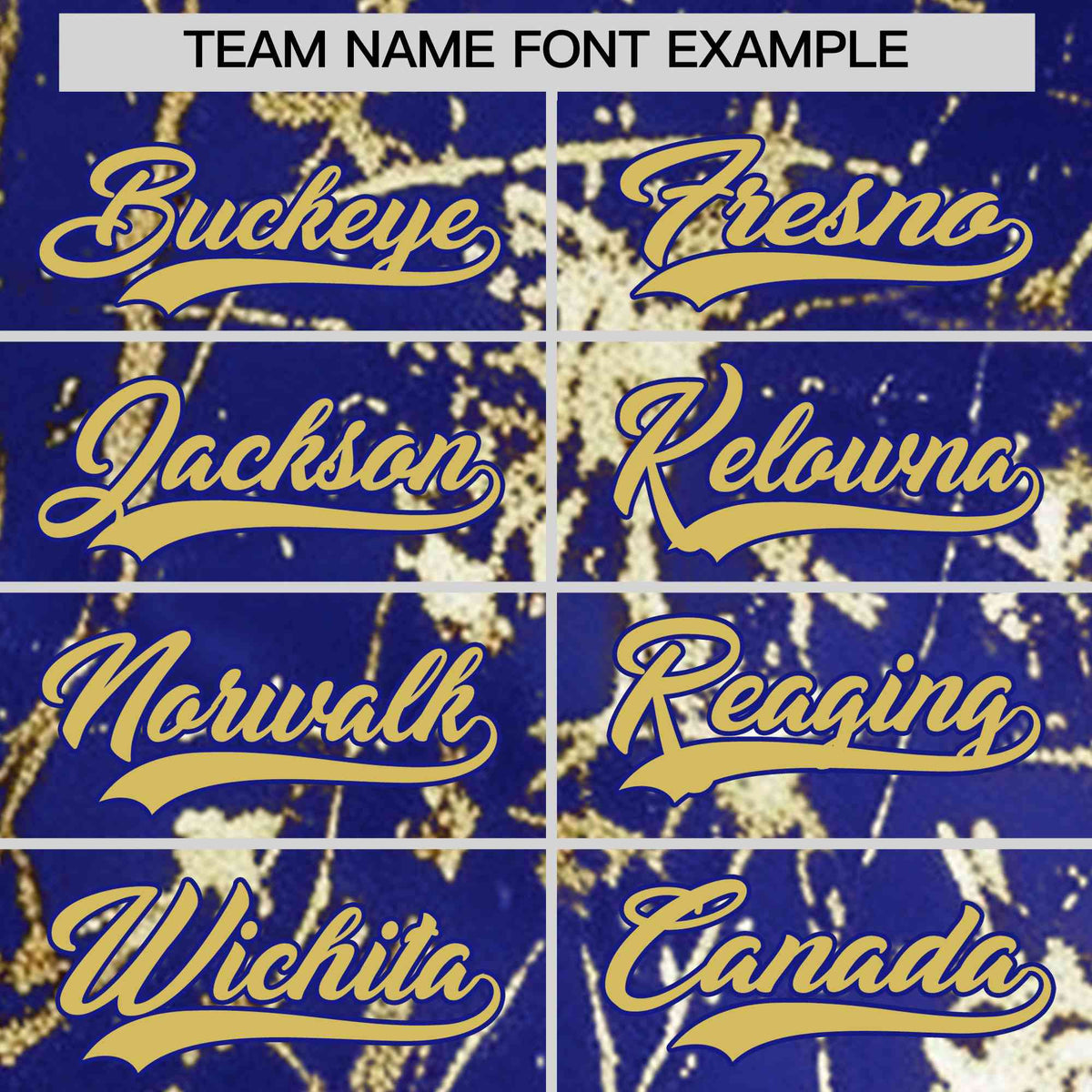 Custom Royal Old Gold Black&Shiny Gold Cracked Foil Hip Hop Button Down Baseball Jersey