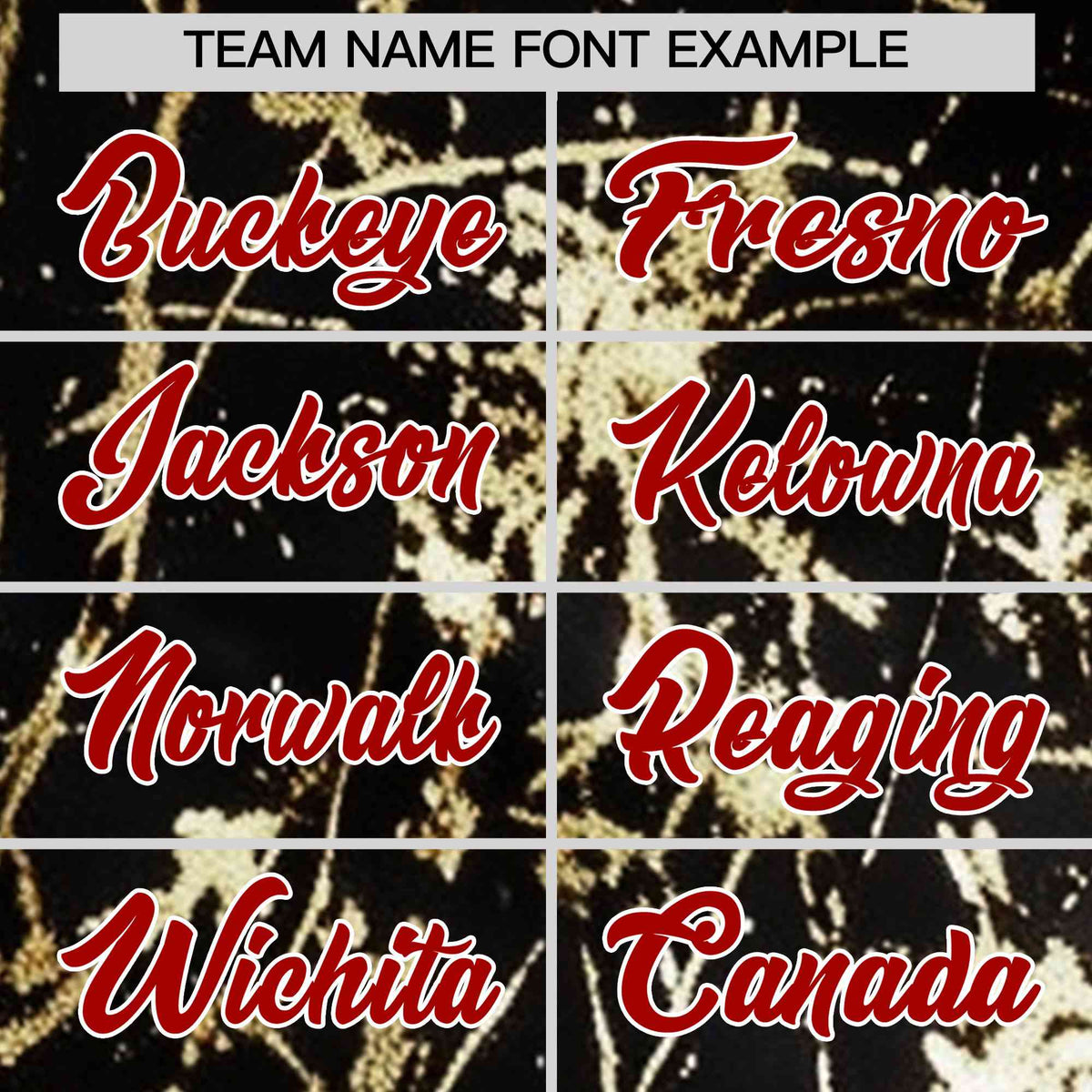 Custom Black Red Metallic Gold Splatter Breathable&Wrinkle-Resistant Baseball Jersey