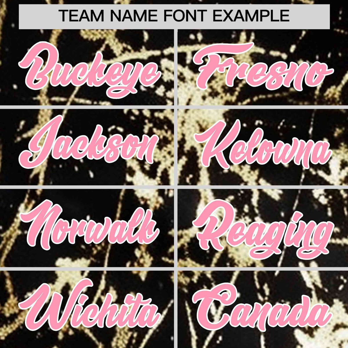 Custom Black Light Pink Metallic Gold Splatter Urban Streetwear Baseball Jersey